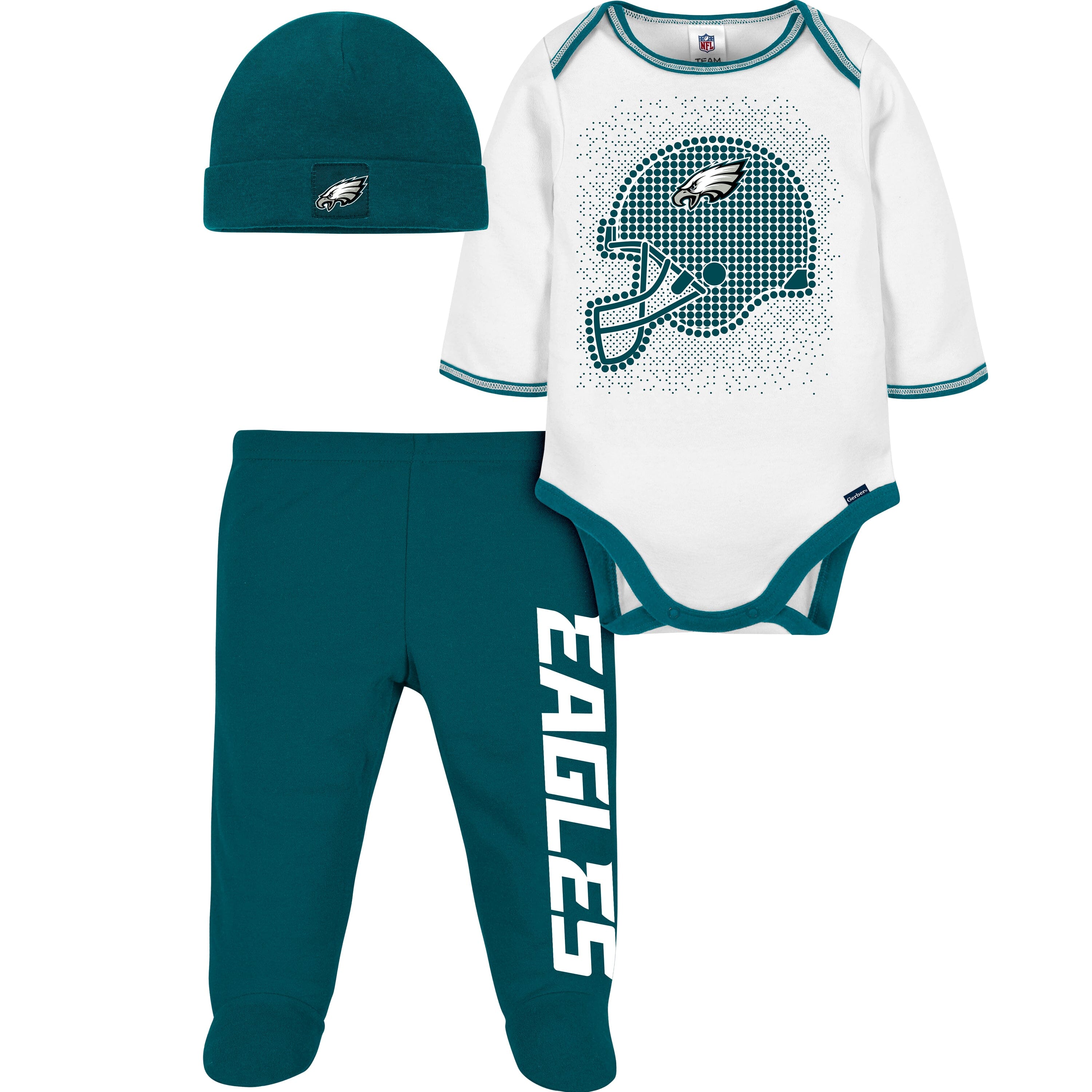 3-Pack Baby & Toddler Boys Eagles Short Sleeve Shirts – Gerber