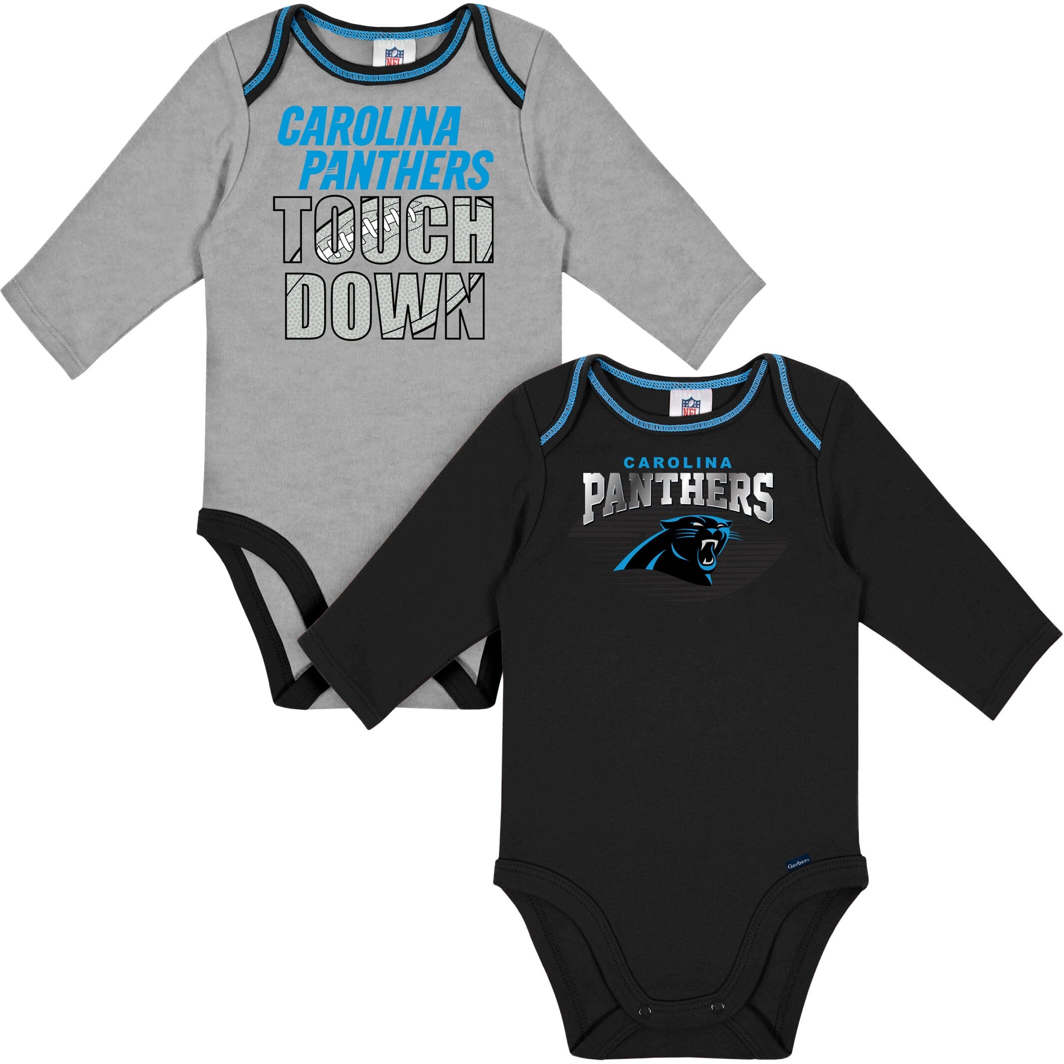 : NFL Carolina Panthers 3 Pack Short Sleeve Bodysuit