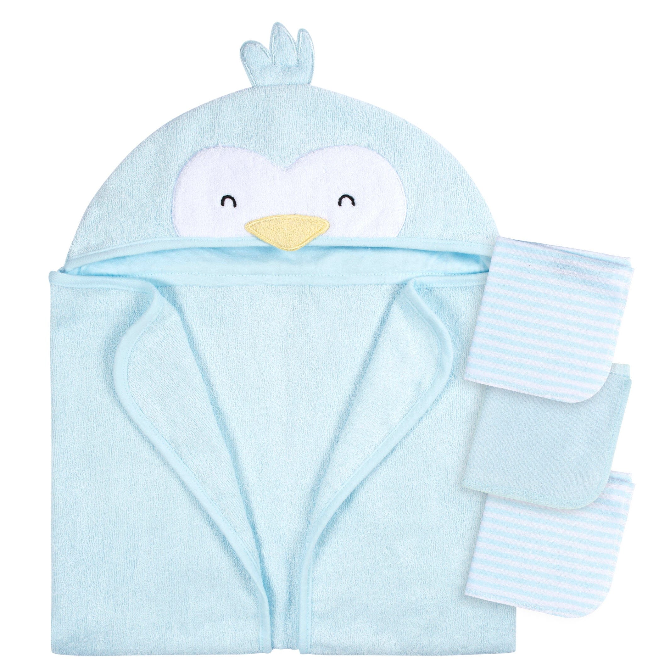 Penguin baby hooded online towel