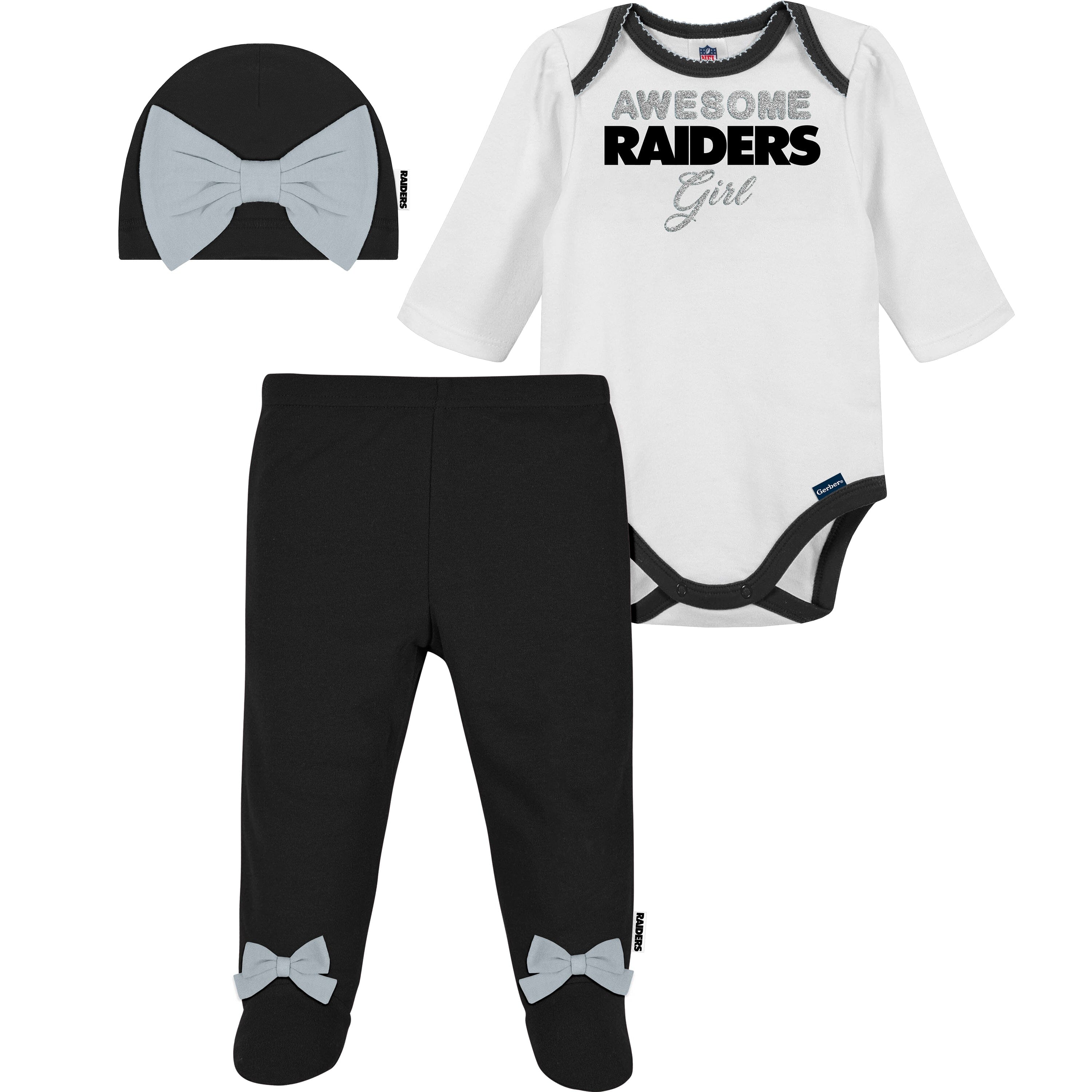 Raiders baby/newborn clothes girl Raiders baby gift Las vegas