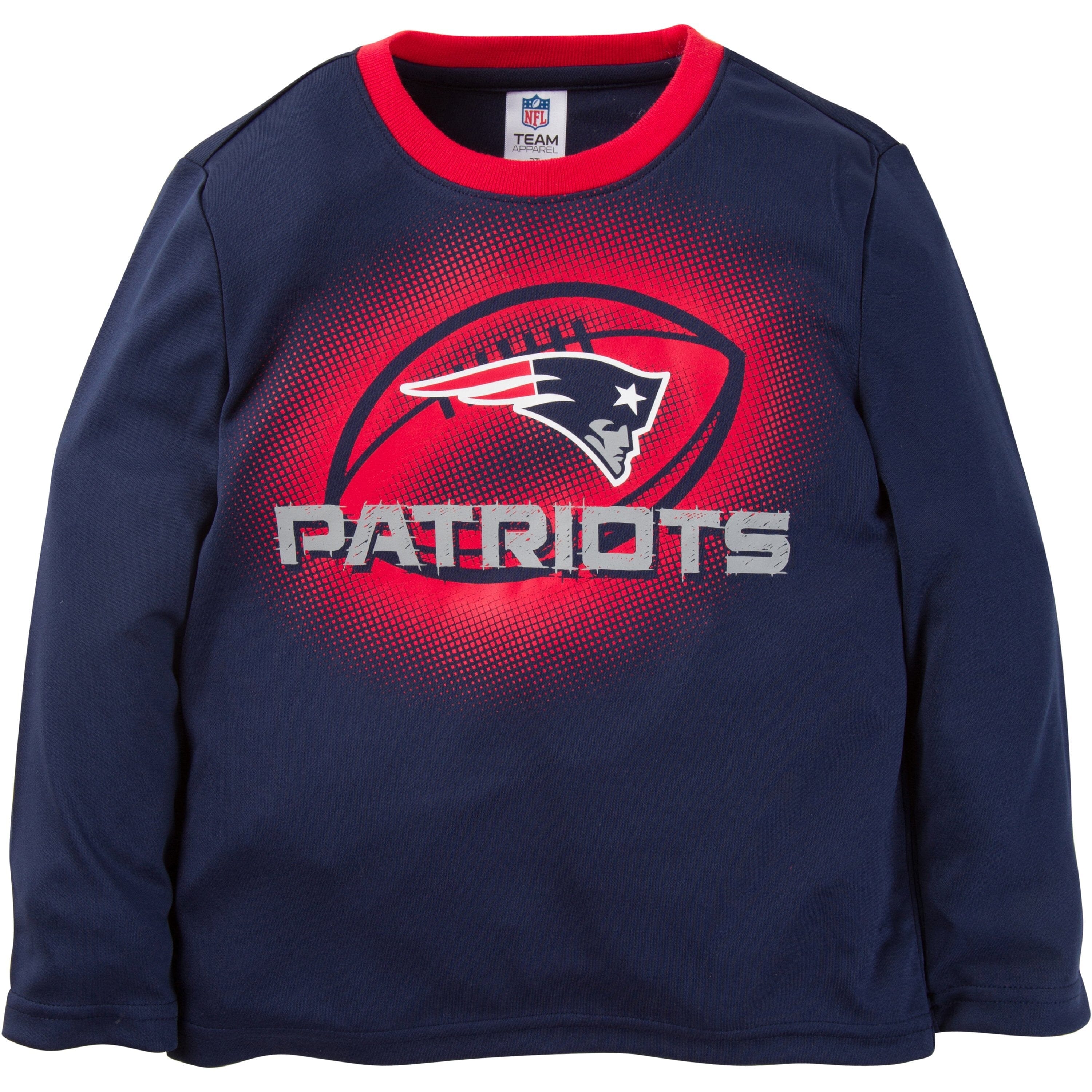 New NFL Team Apparel NEW ENGLAND PATRIOTS Football Youth Team Shirt