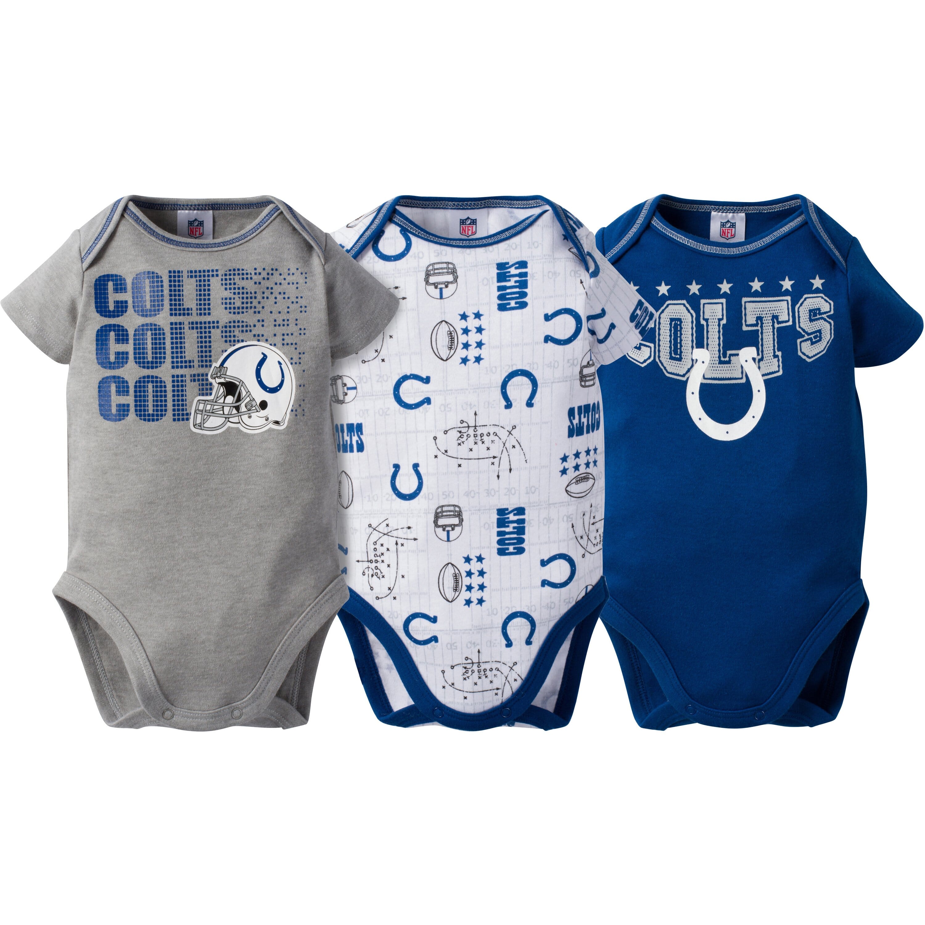 Baby Boys Colts Short Sleeve Jersey Bodysuit