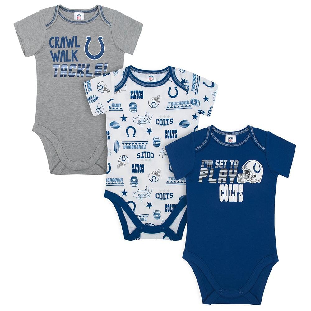 Indianapolis Colts Baby Girls Short Sleeve Bodysuits – Gerber Childrenswear