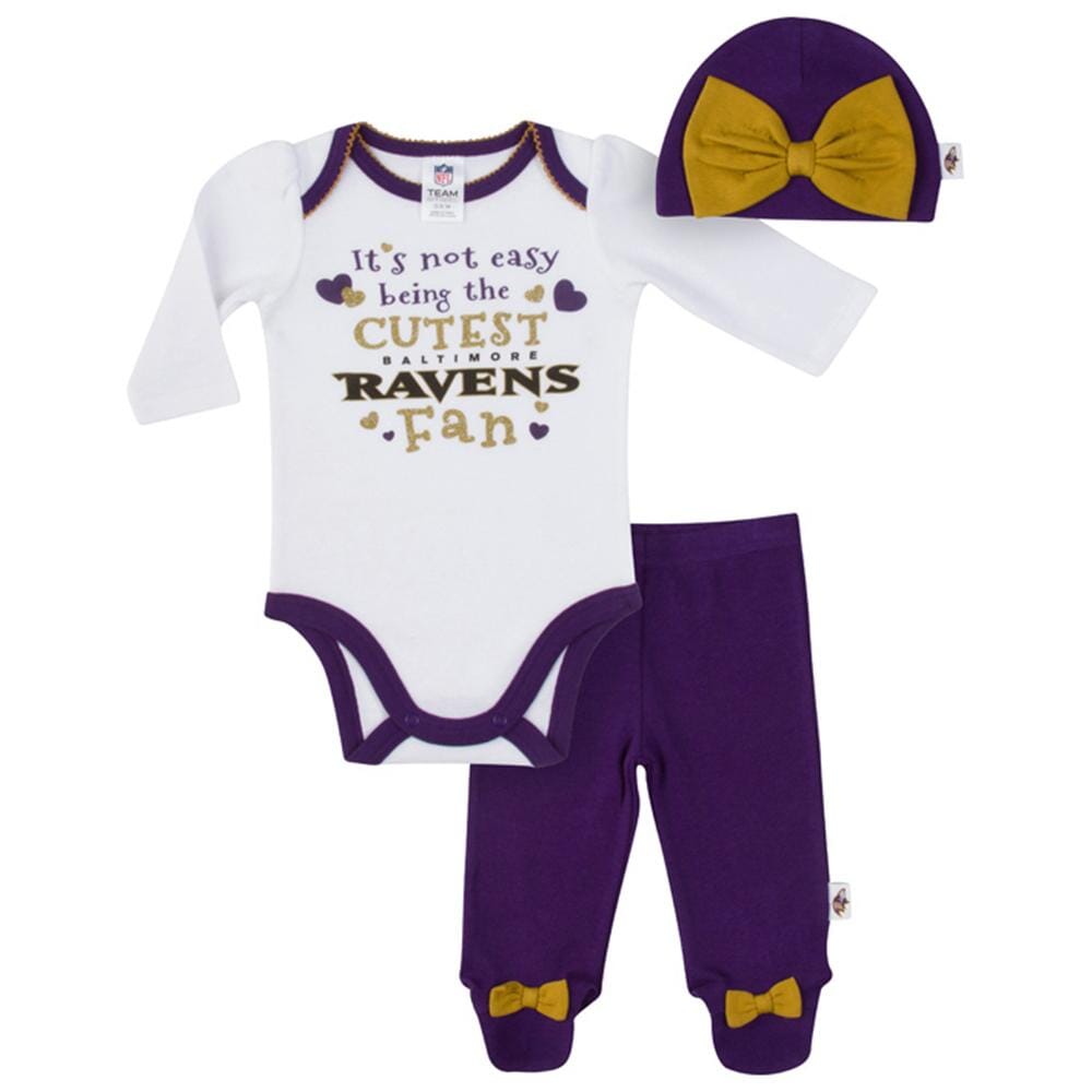 Girls Toddler Pink Baltimore Ravens My Team T-Shirt