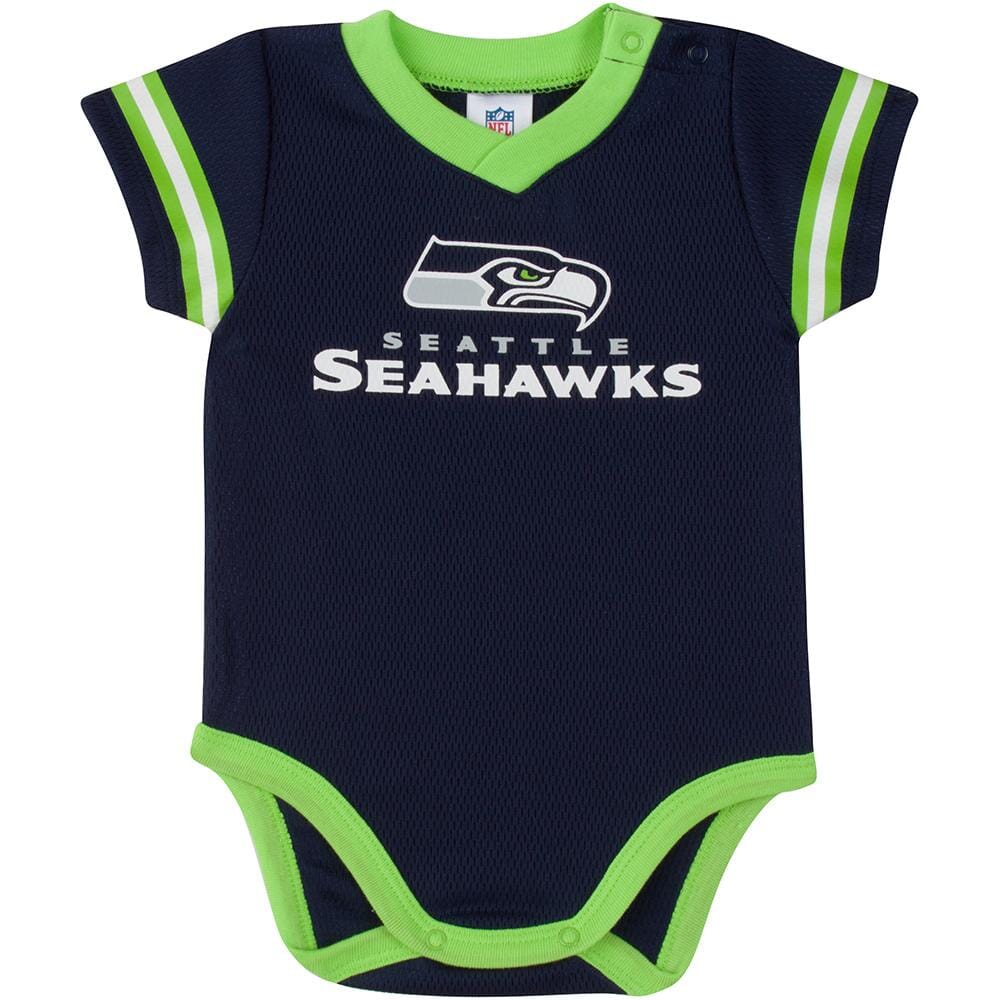 NFL Baby Boys Seahawks Jersey Bodysuit - 0-3mo