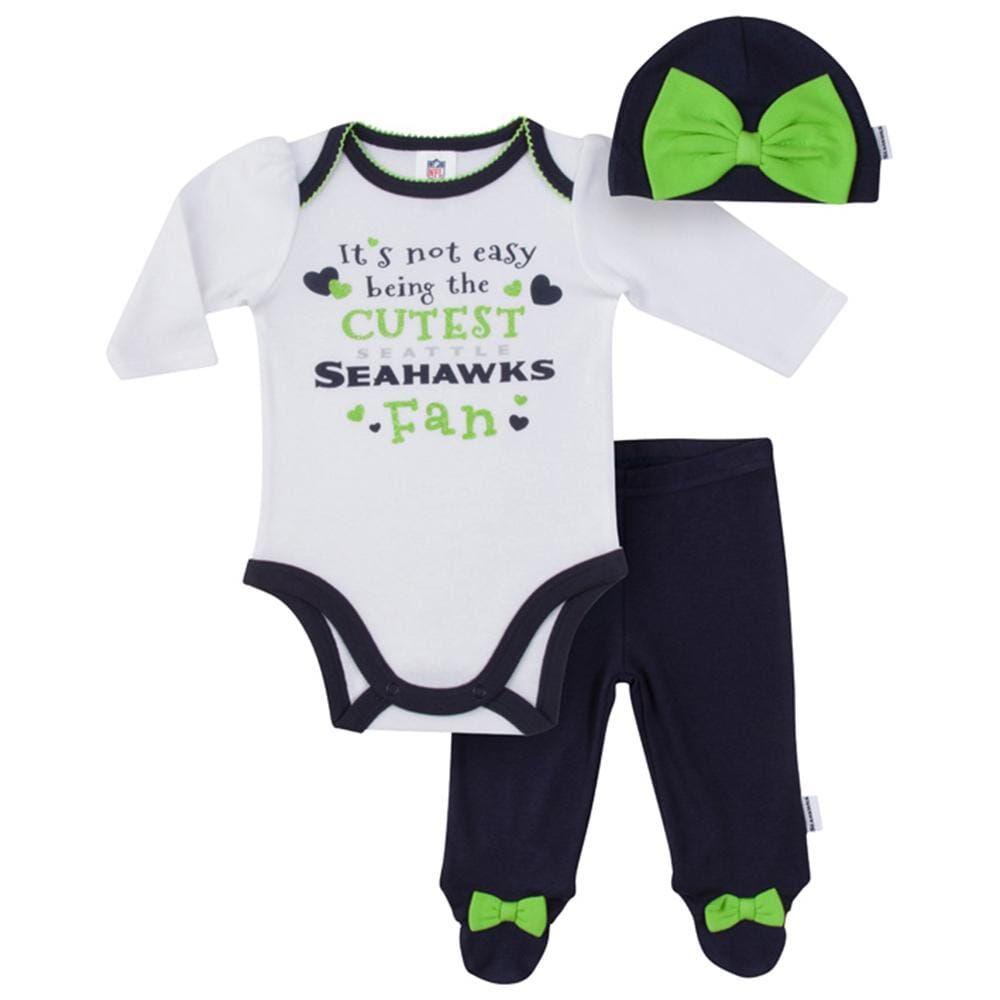 Cutest Seahawks Fan Baby Onesie or Toddler Tee Seattle Cute 