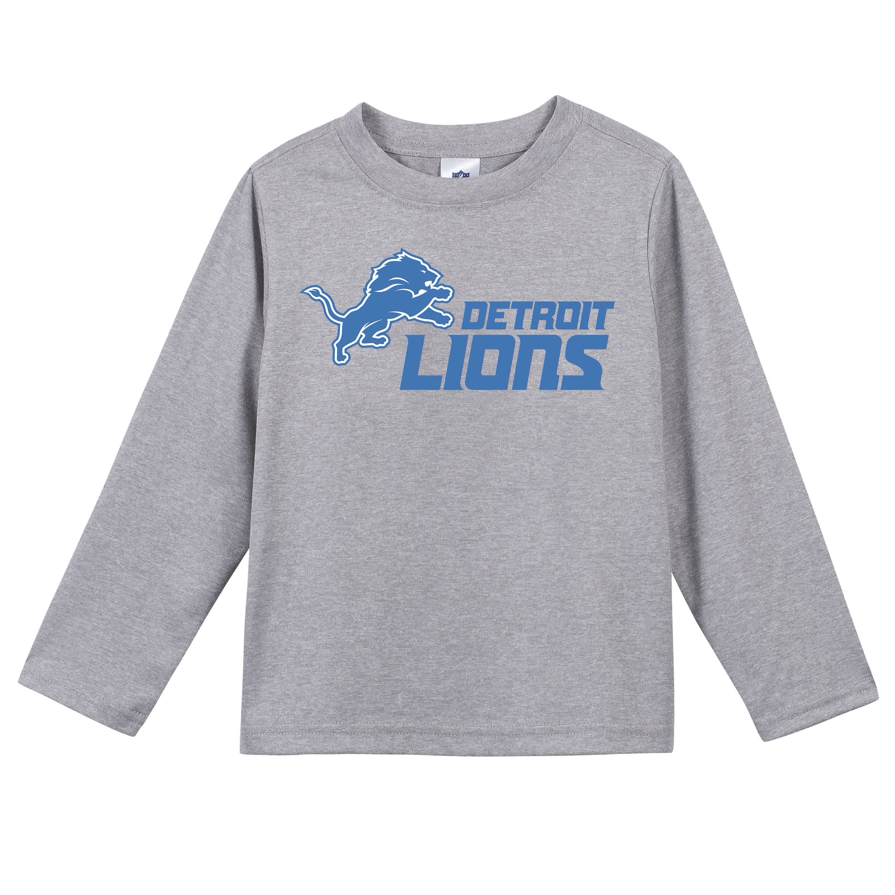 Girls Toddler Blue Detroit Lions Football V-Neck Pullover Hoodie 