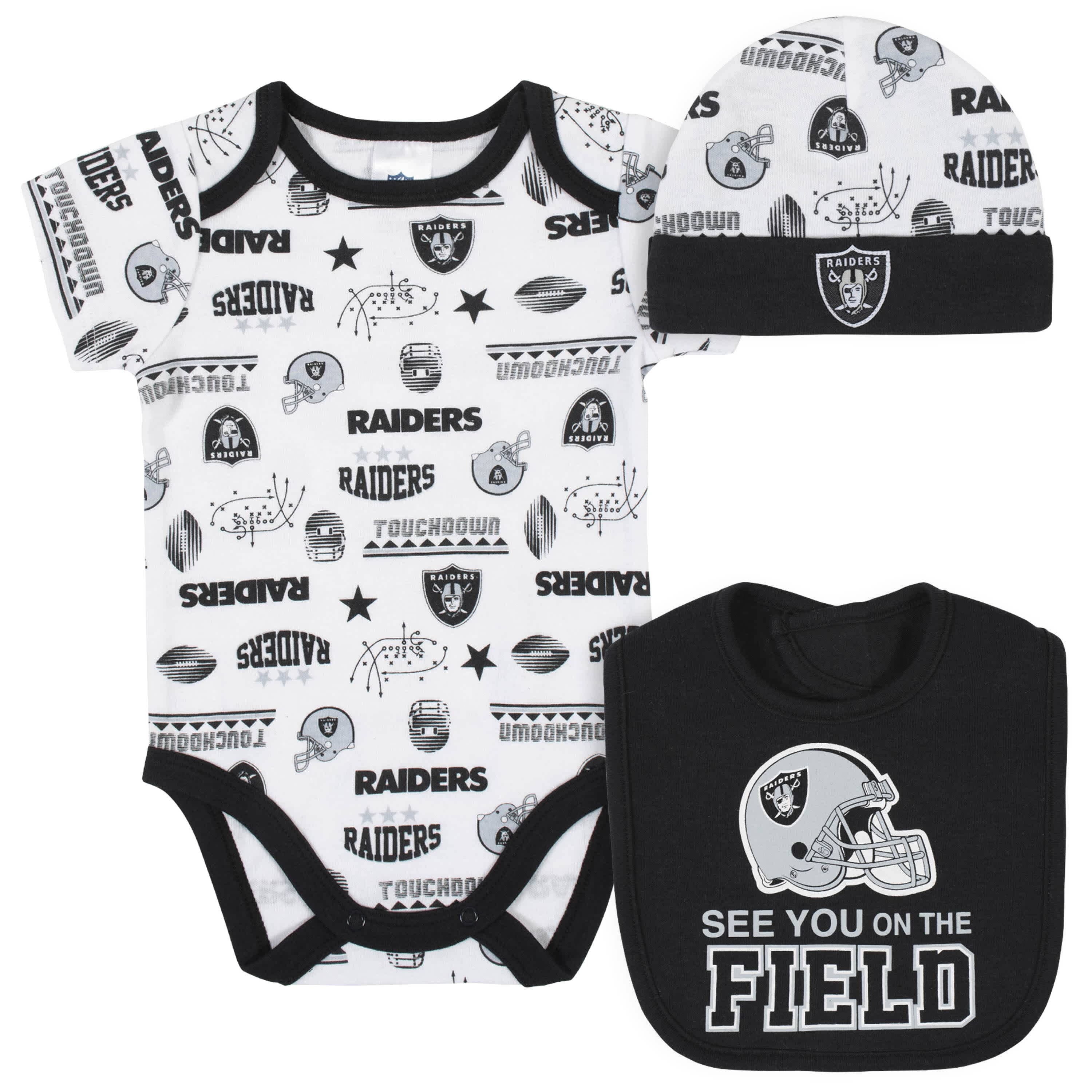 Las Vegas Raiders Baby Girl Outfit, 3pc Set – Gerber Childrenswear