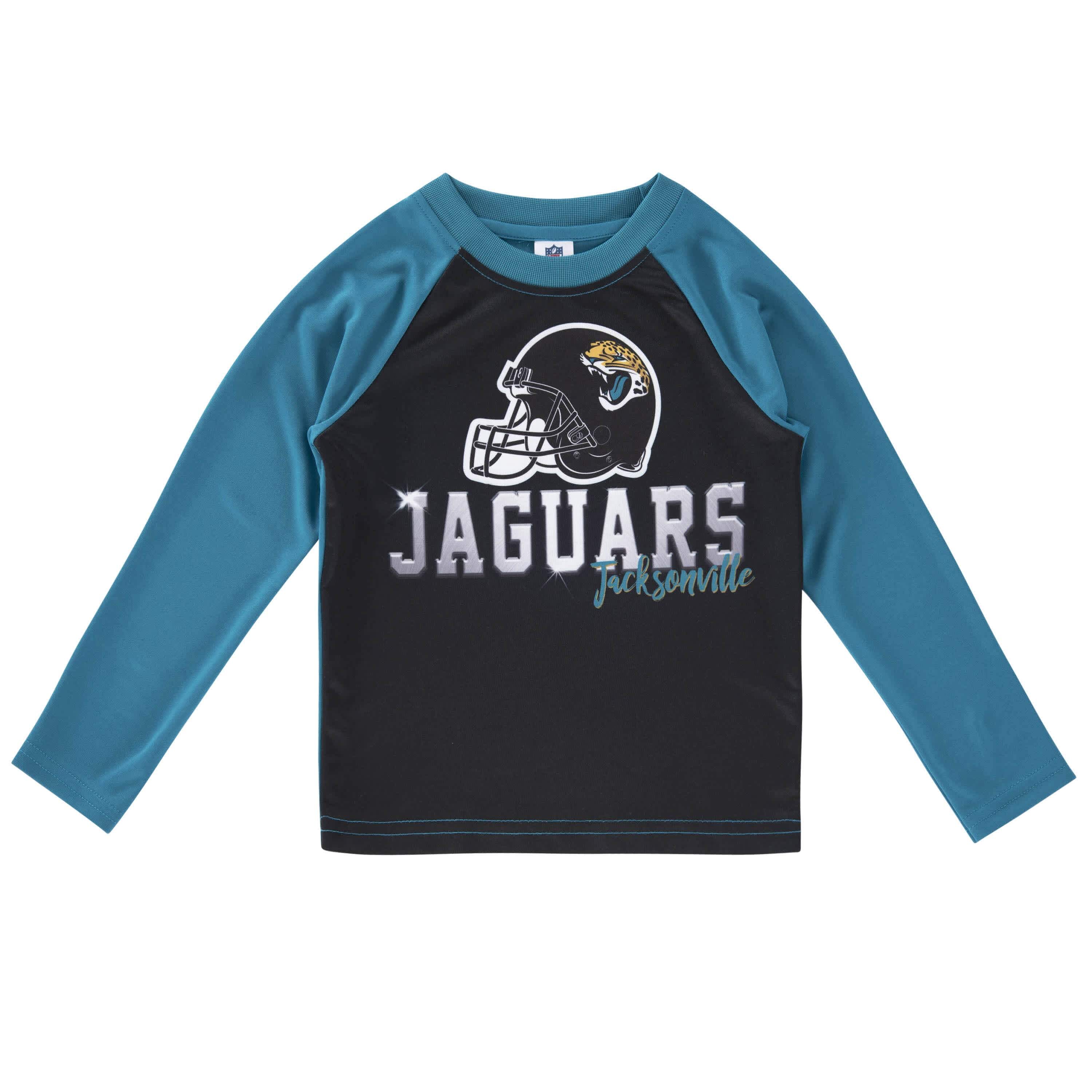 Jacksonville Jaguars Neutral Colour Logo Long Sleeve T-Shirt - Mens