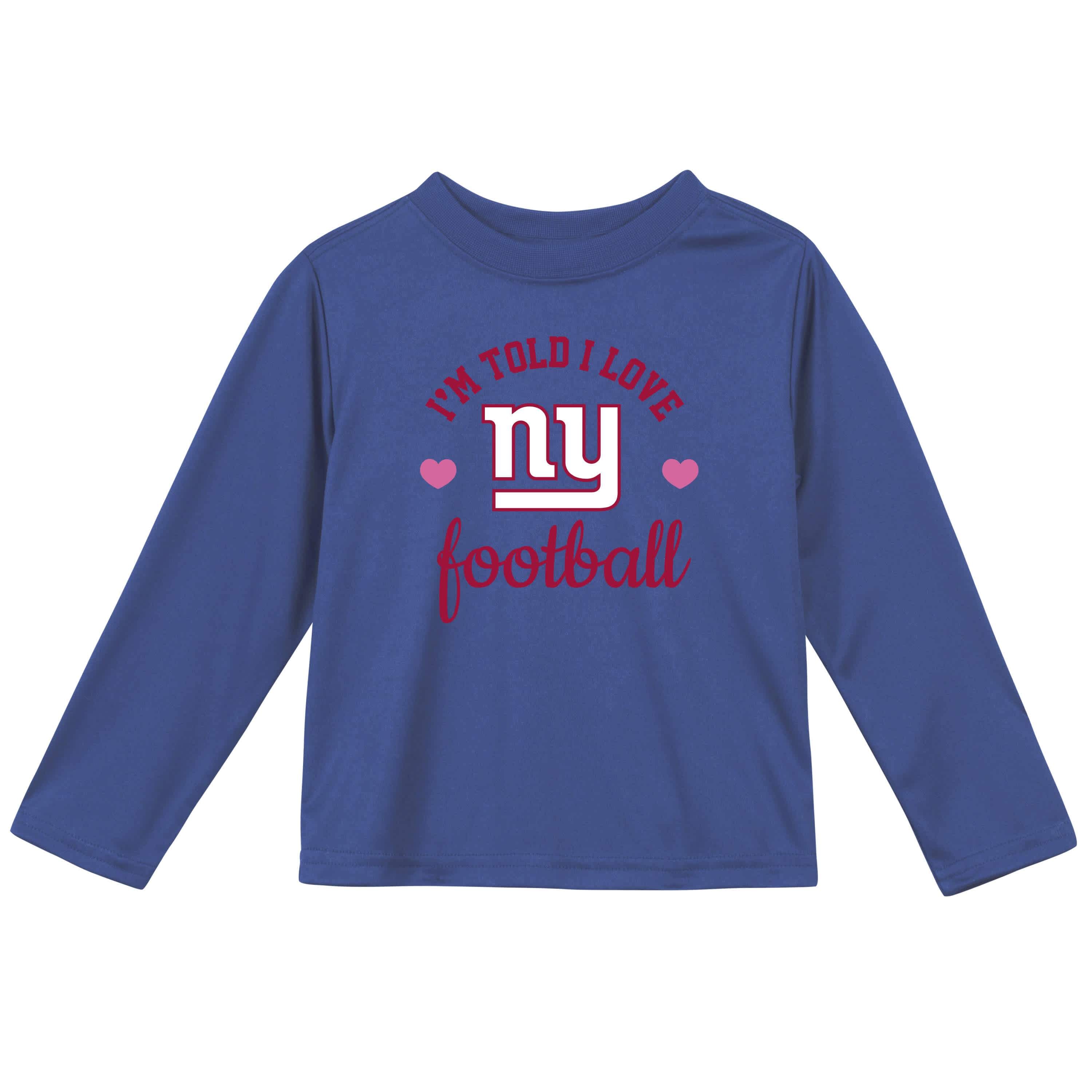 New York Giants Baby Girls Long Sleeve Tee Shirt – Gerber
