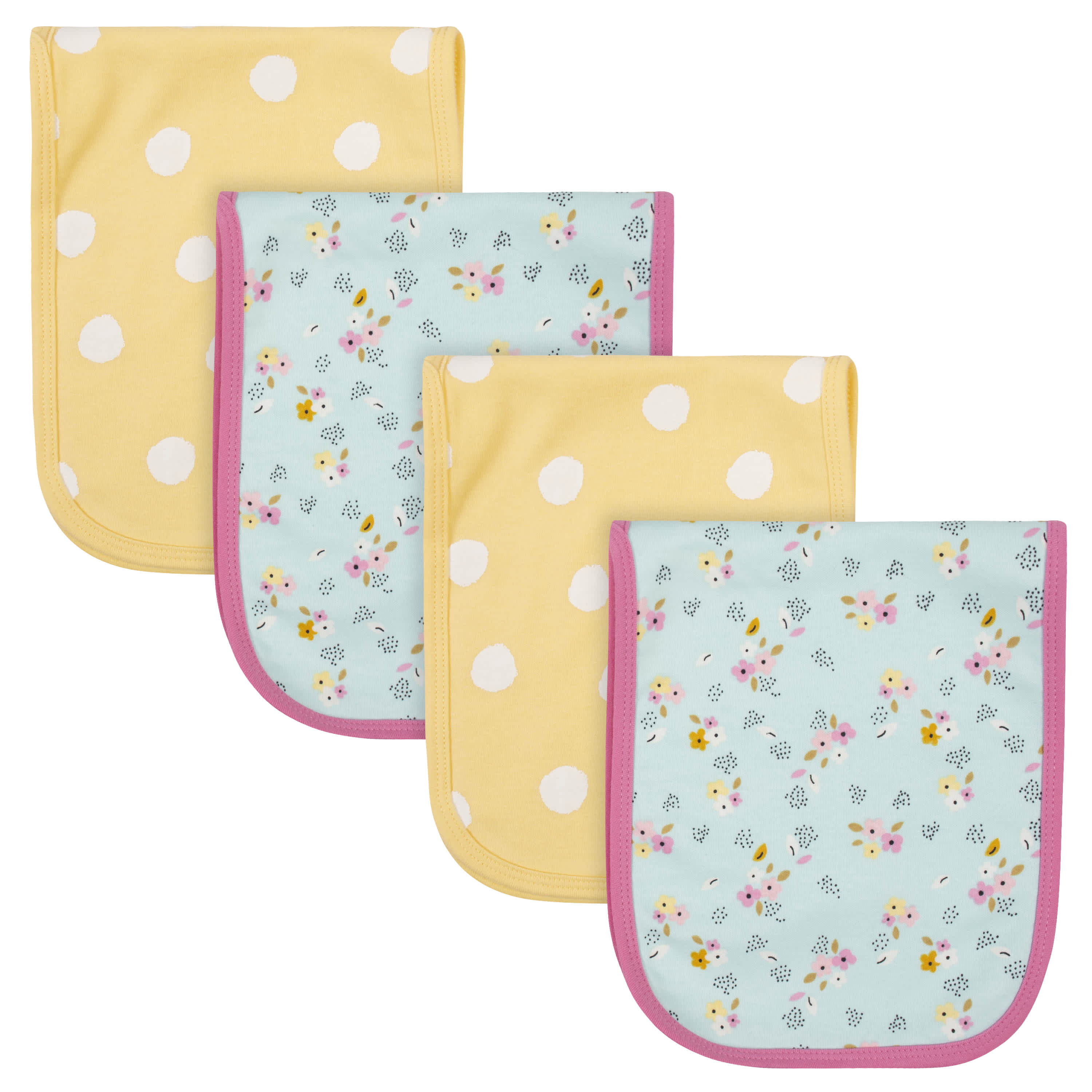 4-pack Baby Girls Fox Terry Burpcloths – Gerber Childrenswear