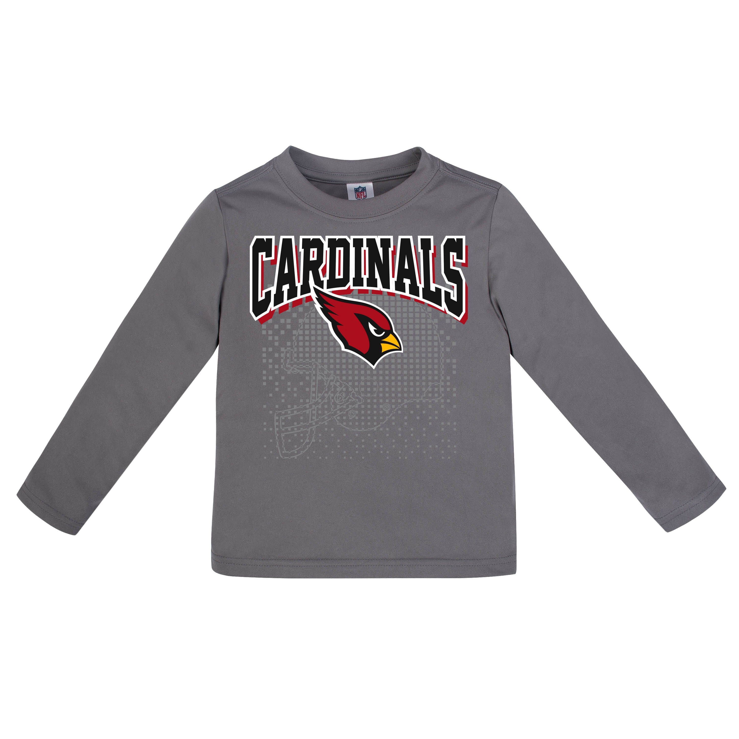 NFL Arizona Cardinals Boys Long Sleeve Tee Shirt - 3T