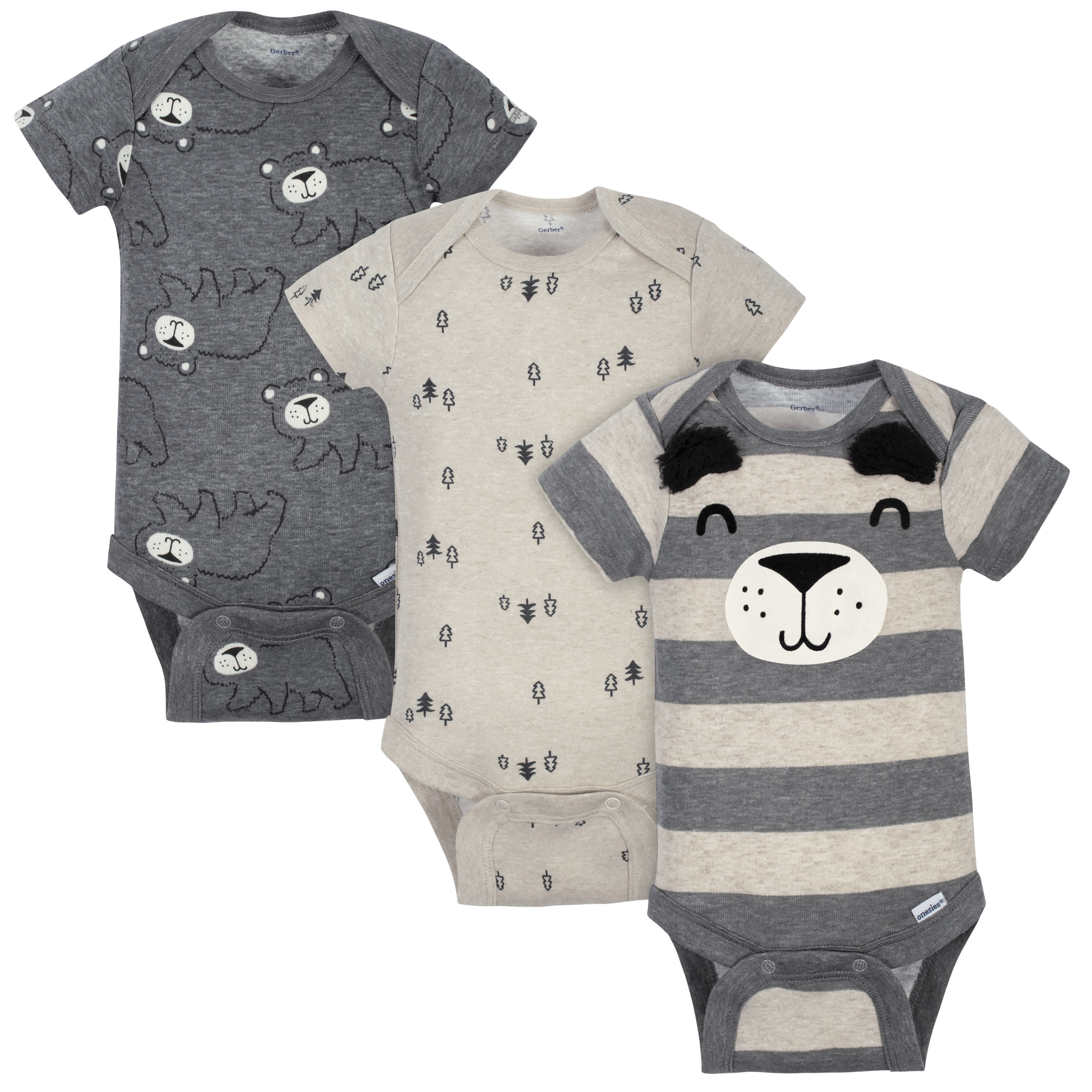 3-Pack Baby & Toddler Boys Bears Short Sleeve Shirts – Gerber Childrenswear