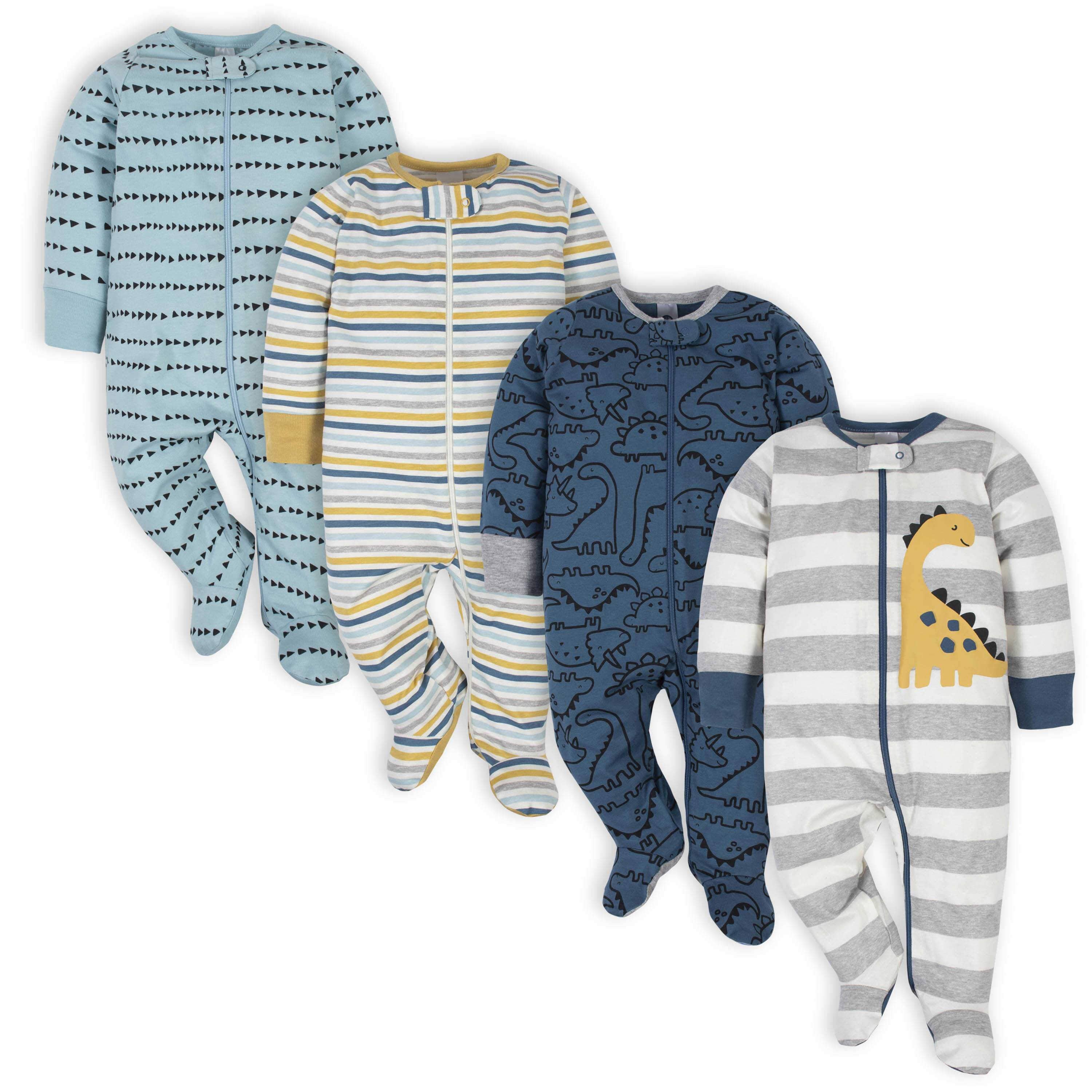 4-Pack Baby Boys Dinosaur Sleep 'N Plays