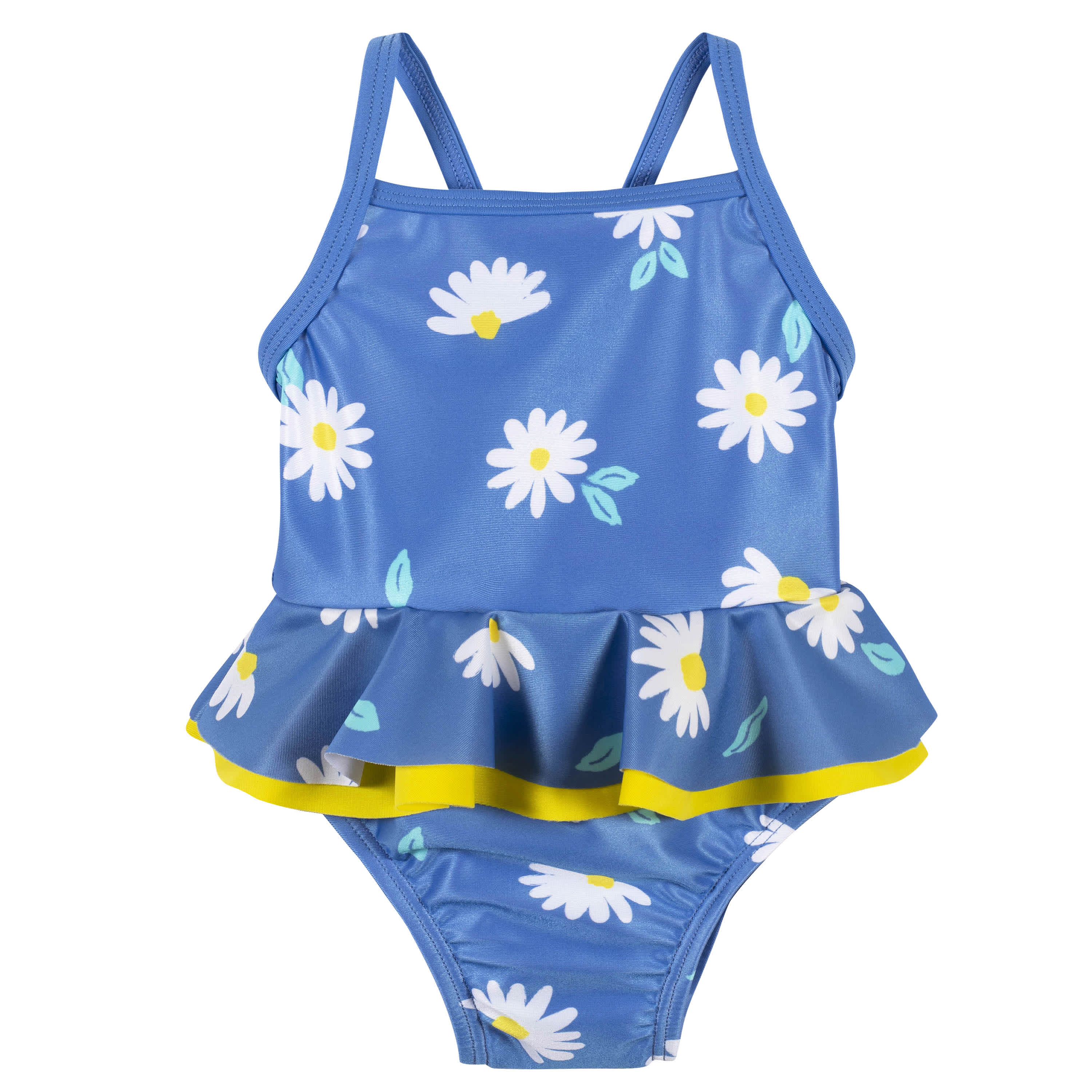 jovati Toddler Girls Kids Swimsuit Small Daisies Print Long Sleeves Hollow  Out Child One-piece Swimsuit 
