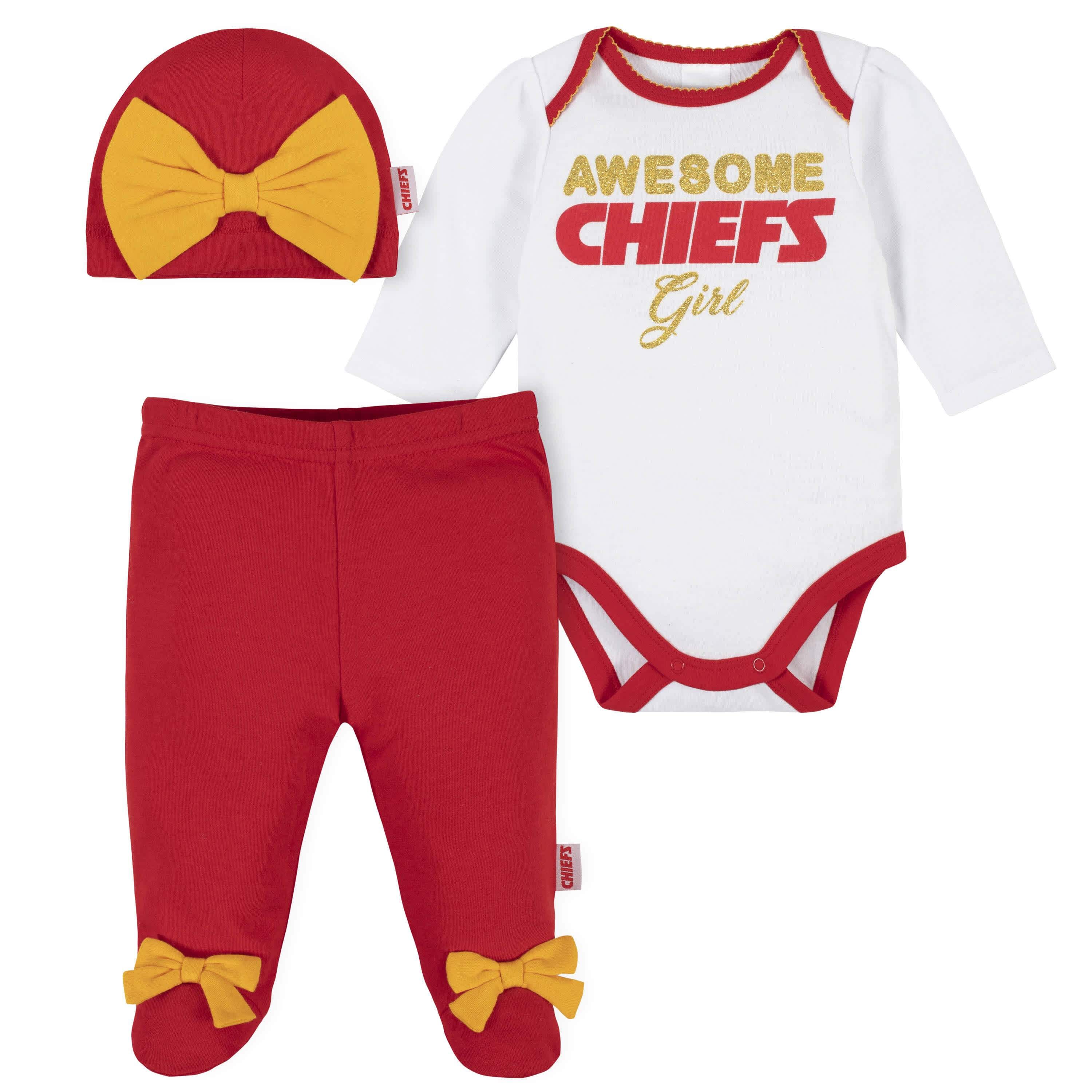 Chiefs baby girl store clothes