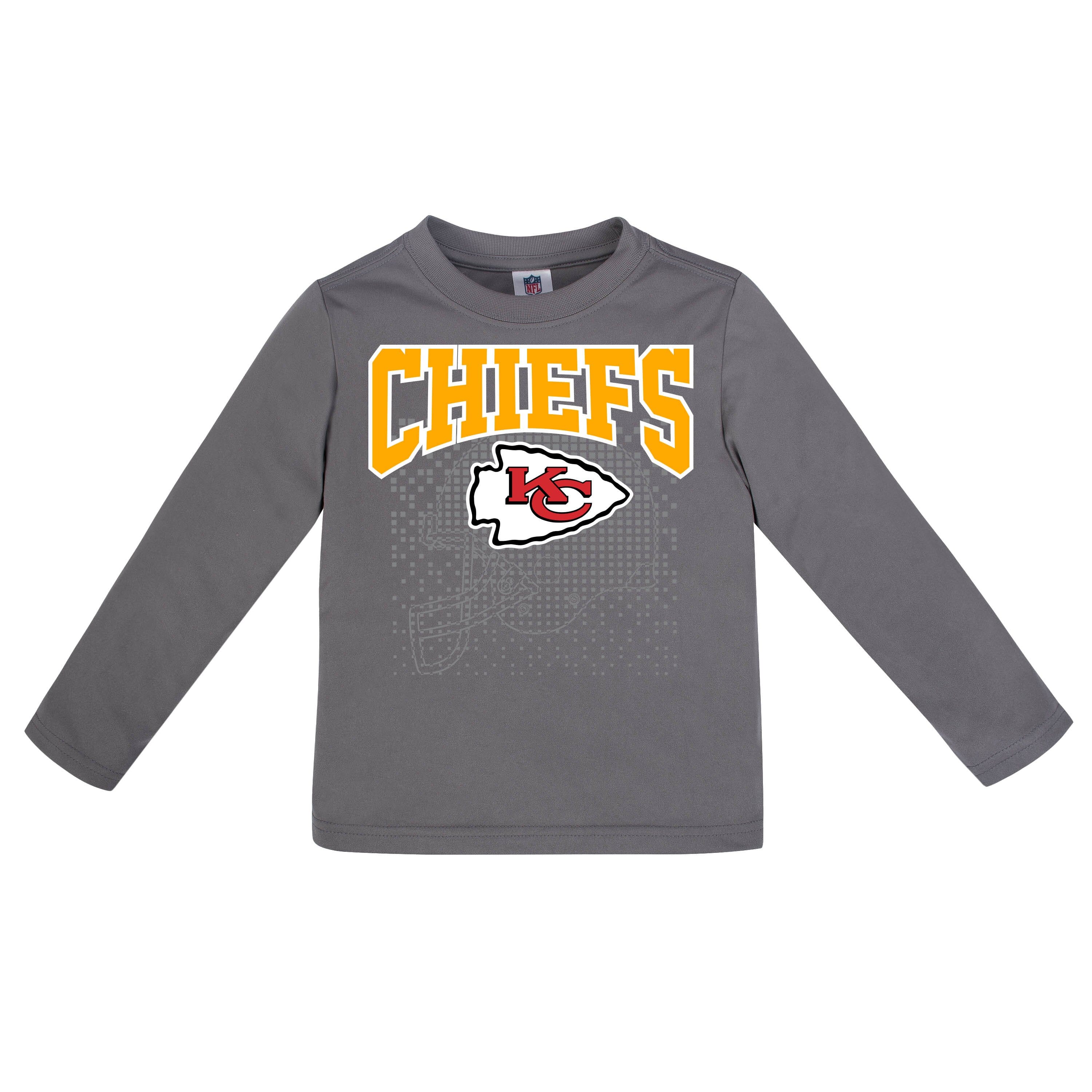 Kansas City Chiefs Kids Dark Grey Graphic Long Sleeve Shirt Size Small -  beyond exchange