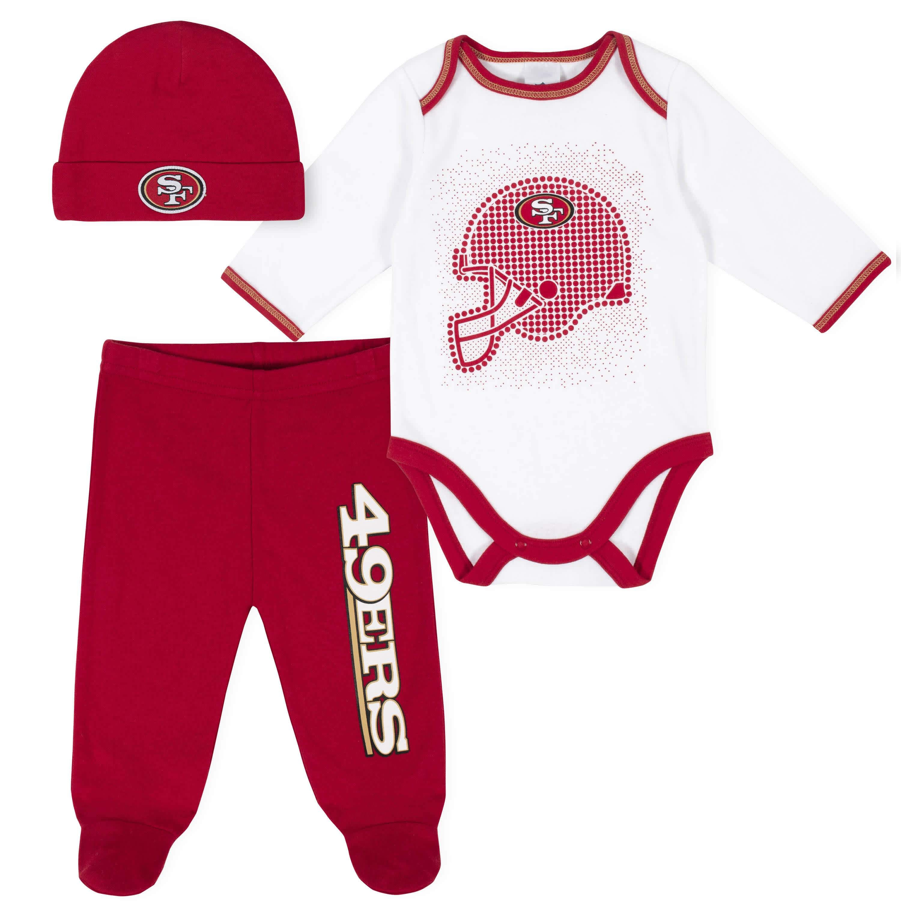 San Francisco 49ers 3-Piece Baby Boys Bodysuit, Pant, and Cap Set – Gerber  Childrenswear