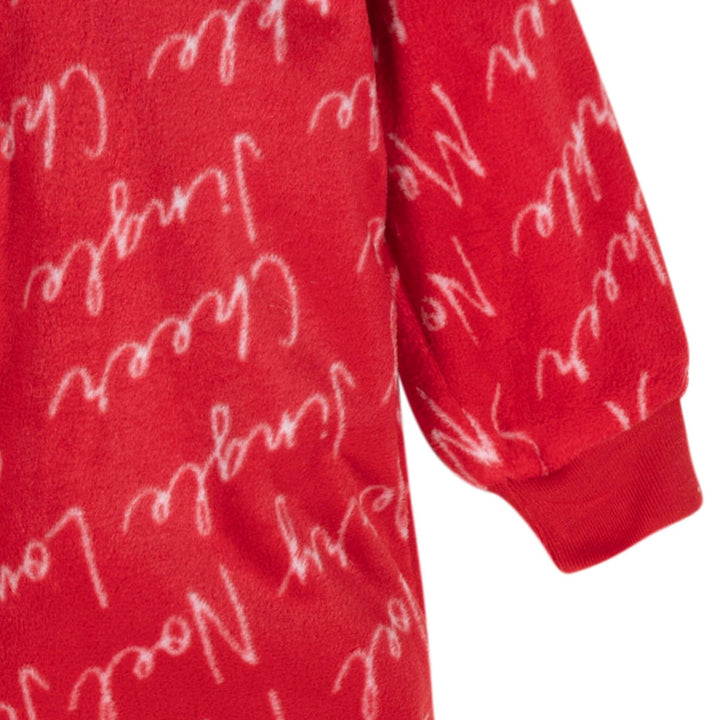 Baby & Toddler Neutral Merry Misprint Footed Fleece Pajamas