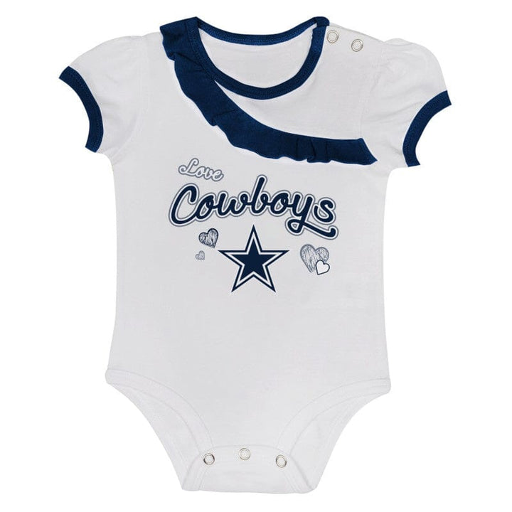 Dallas Cowboys Girl Short Sleeve Bodysuit Skirt Set