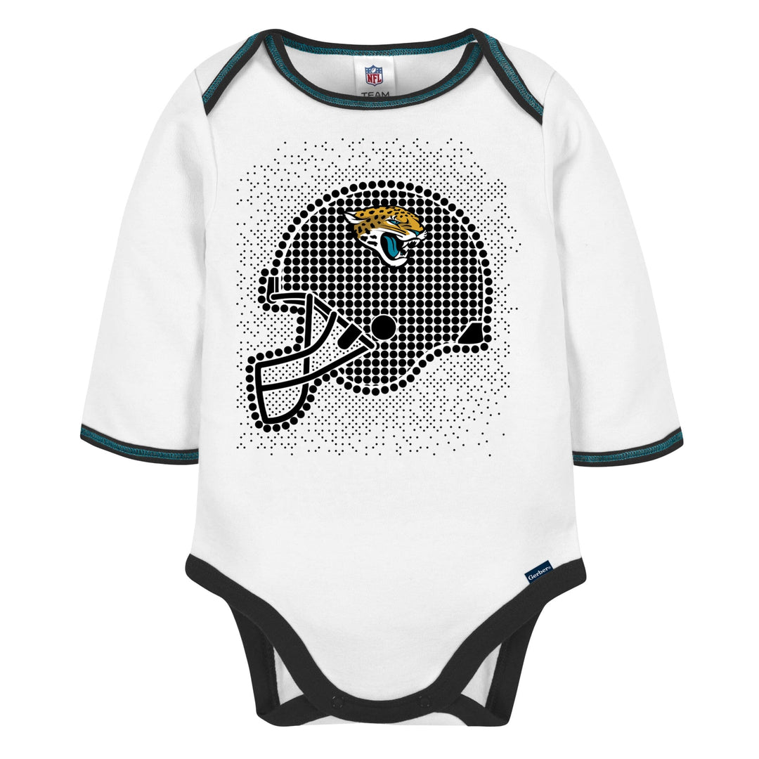 3-Piece Baby Boys Jaguars Bodysuit, Footed Pant, & Cap Set