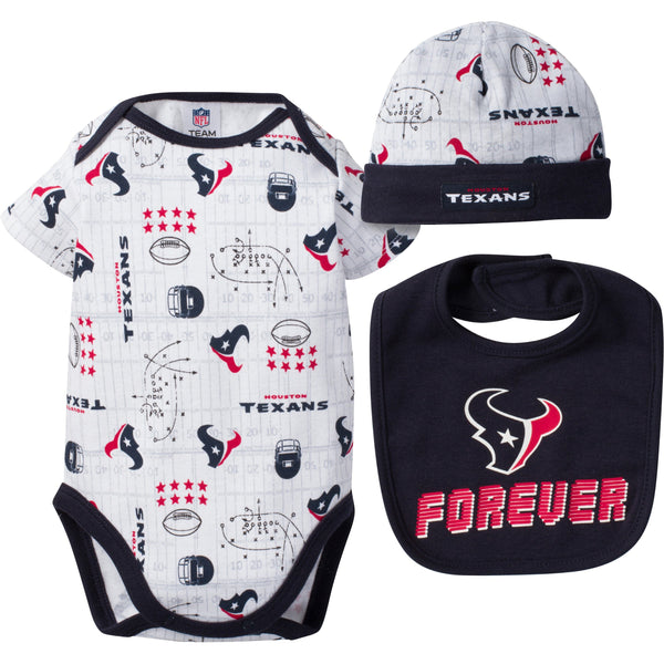 NFL Boys' Bodysuit Gown and Cap Set