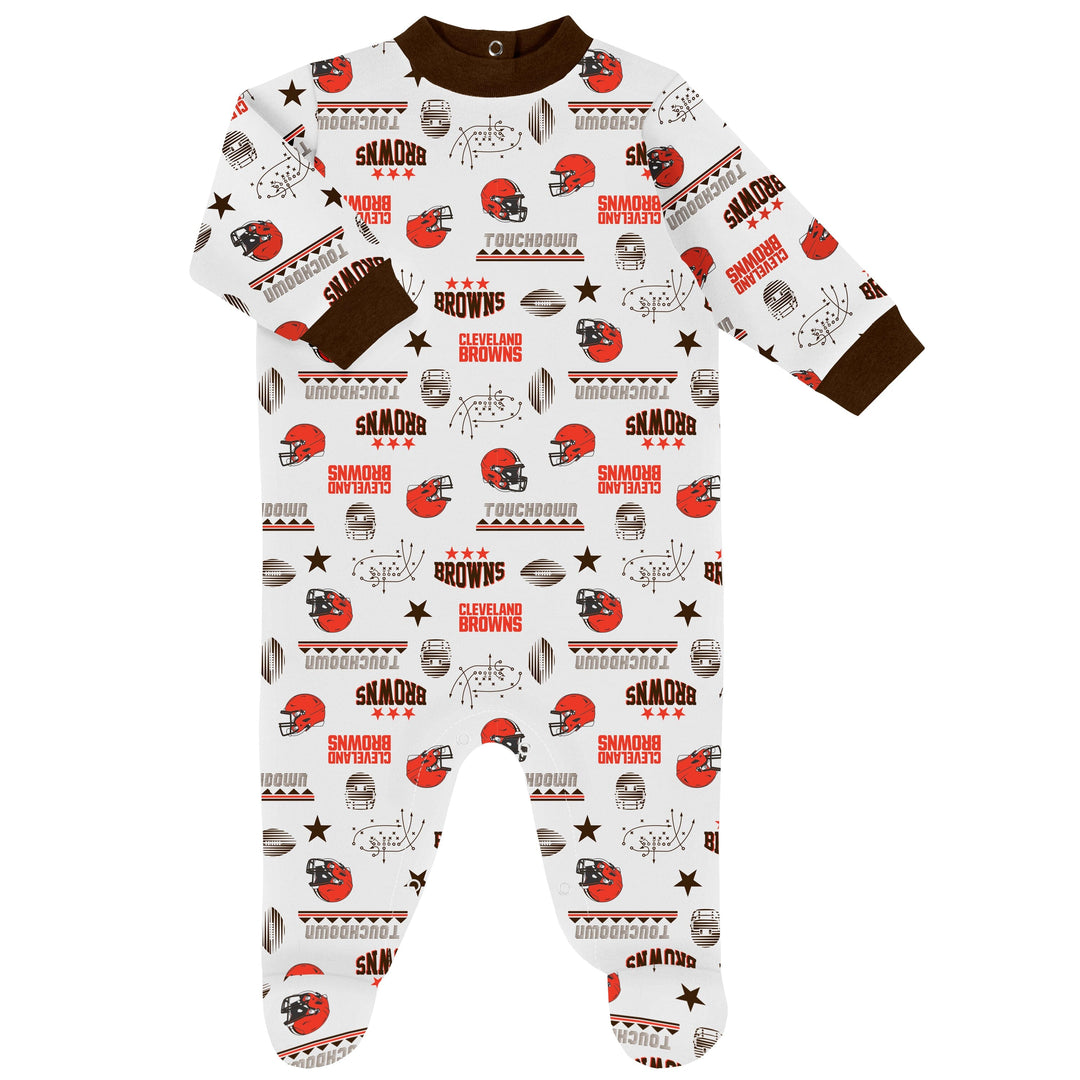 Gerber Browns Baby Boys 3-Piece Bodysuit, Sleep 'n Play, and Cap Set