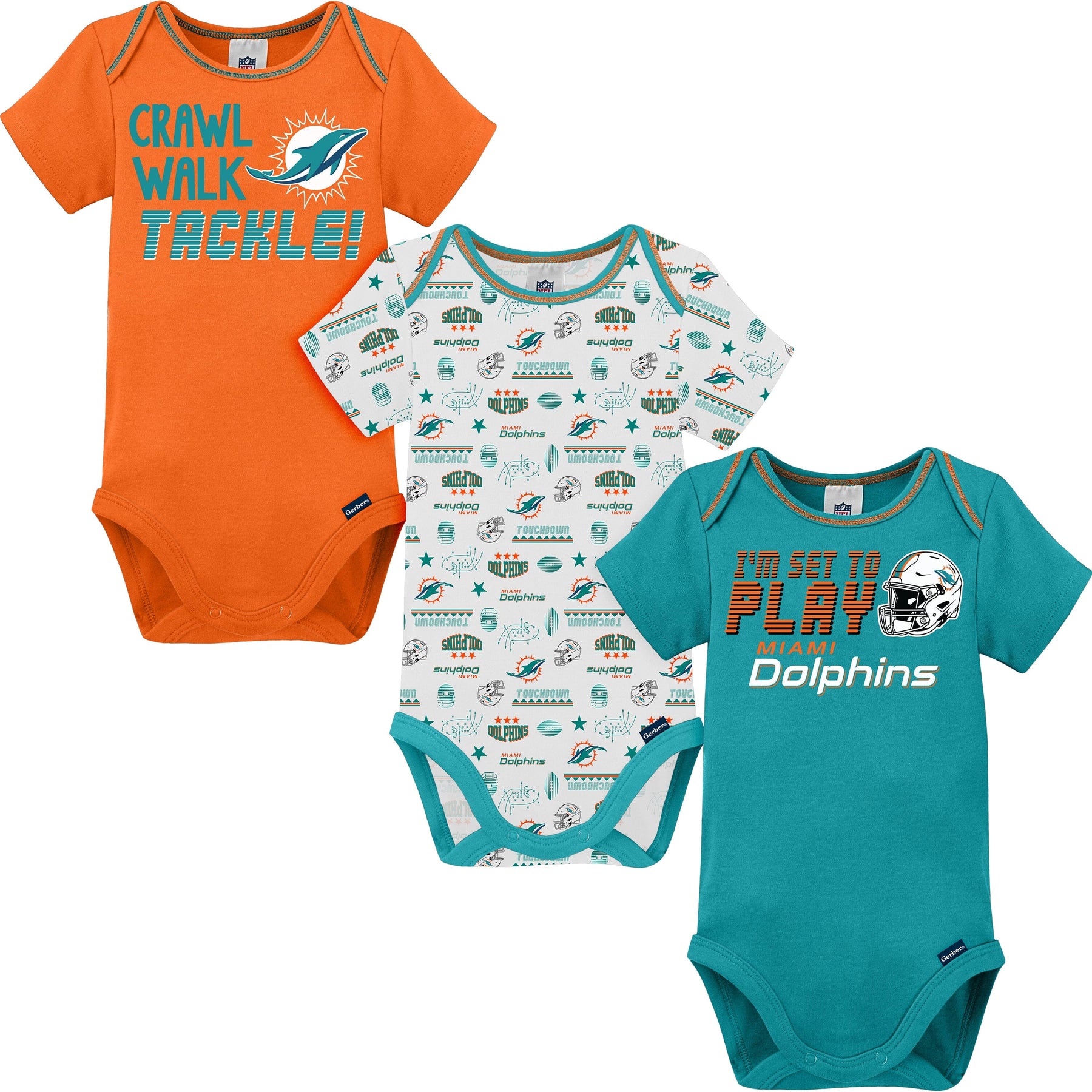 Baby Boys Dolphins Short Sleeve Jersey Bodysuit – Gerber Childrenswear
