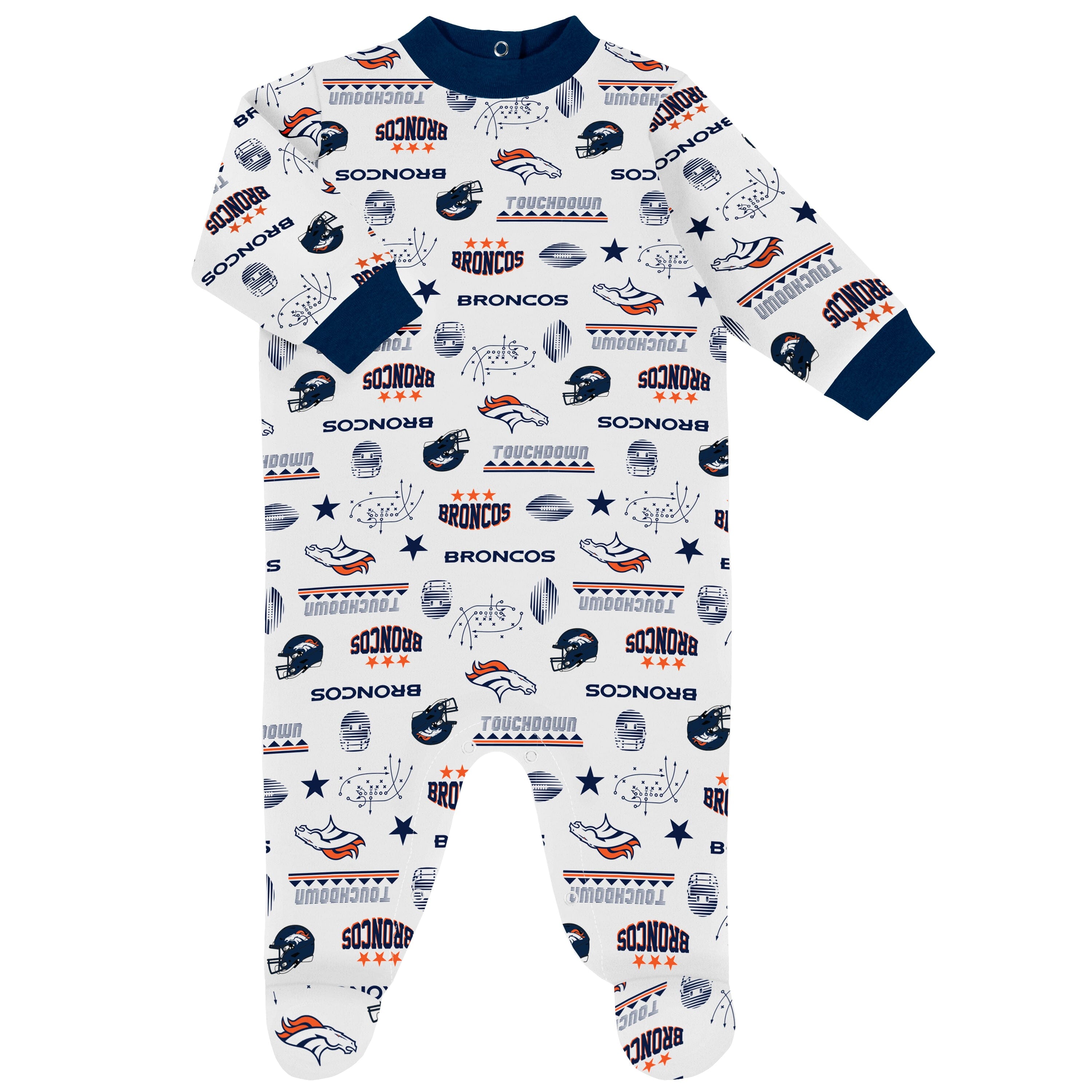 3-Piece Baby Boys Denver Broncos Bodysuit, Sleep 'N Play, and Cap