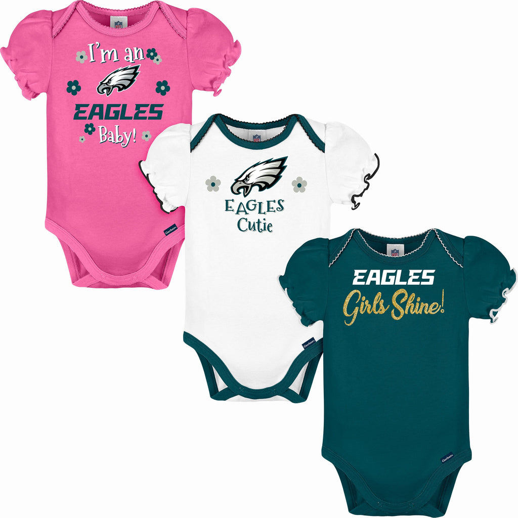 3-Pack Baby & Toddler Boys Eagles Short Sleeve Shirts – Gerber