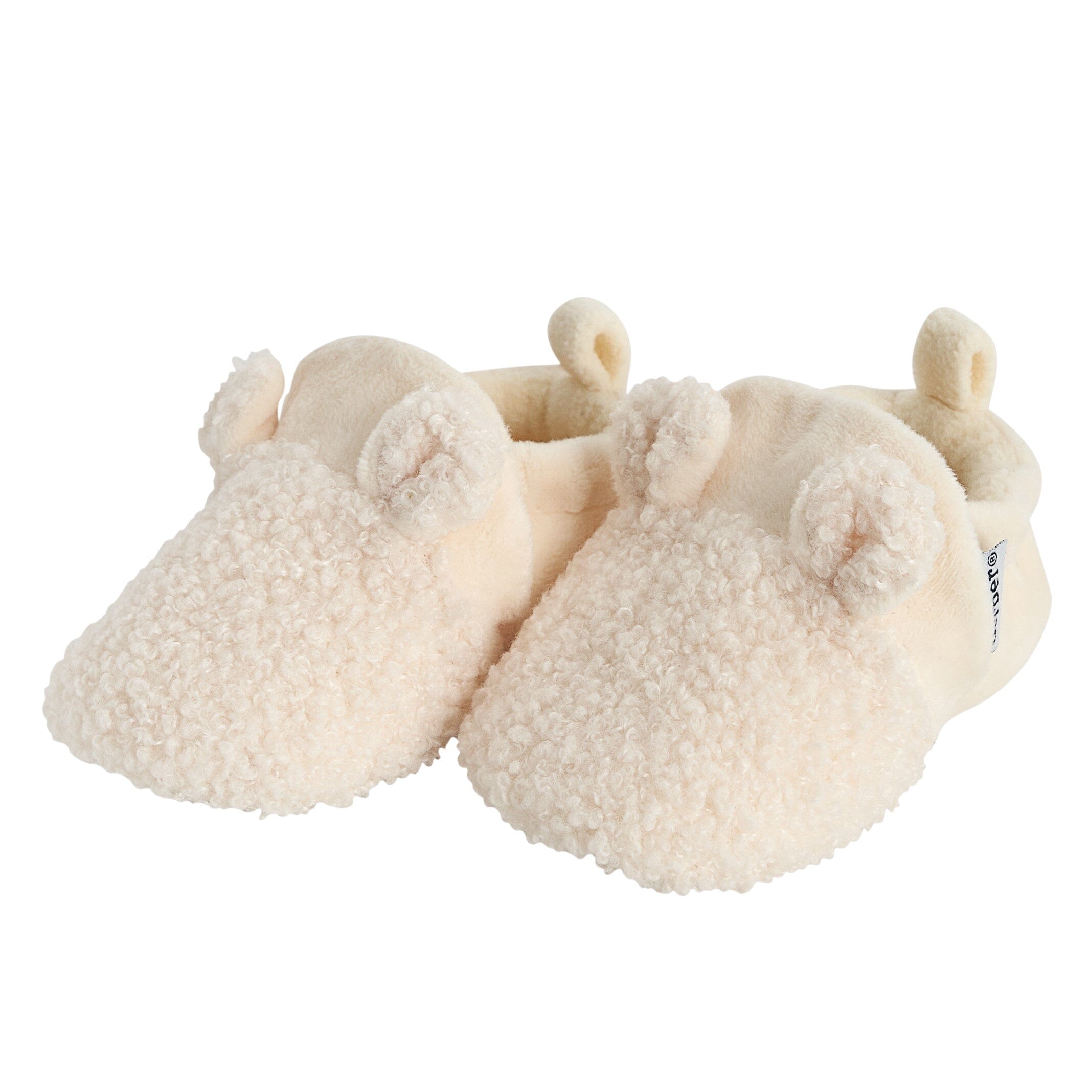 Baby Neutral Ivory Sherpa Booties Gerber Childrenswear