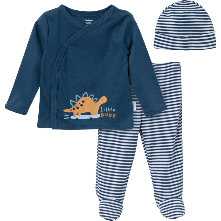 3-Piece Baby Boys Little Dino Take Me Home Set