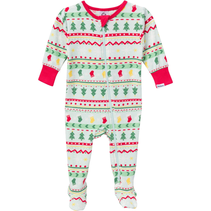 Baby & Toddler Neutral Oh What Fun FairIsle Holiday Family Pajamas