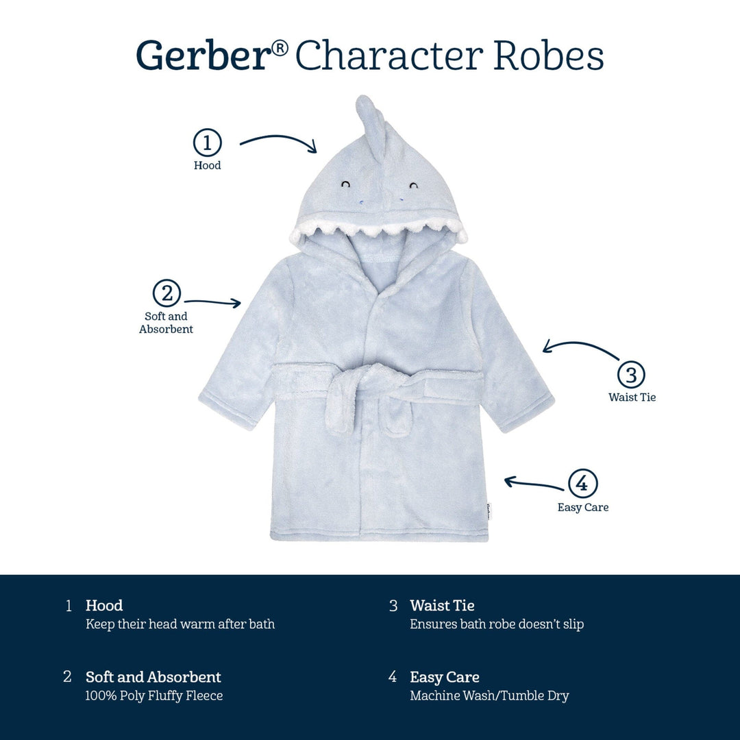 Baby Boys Shark Robe – Gerber Childrenswear