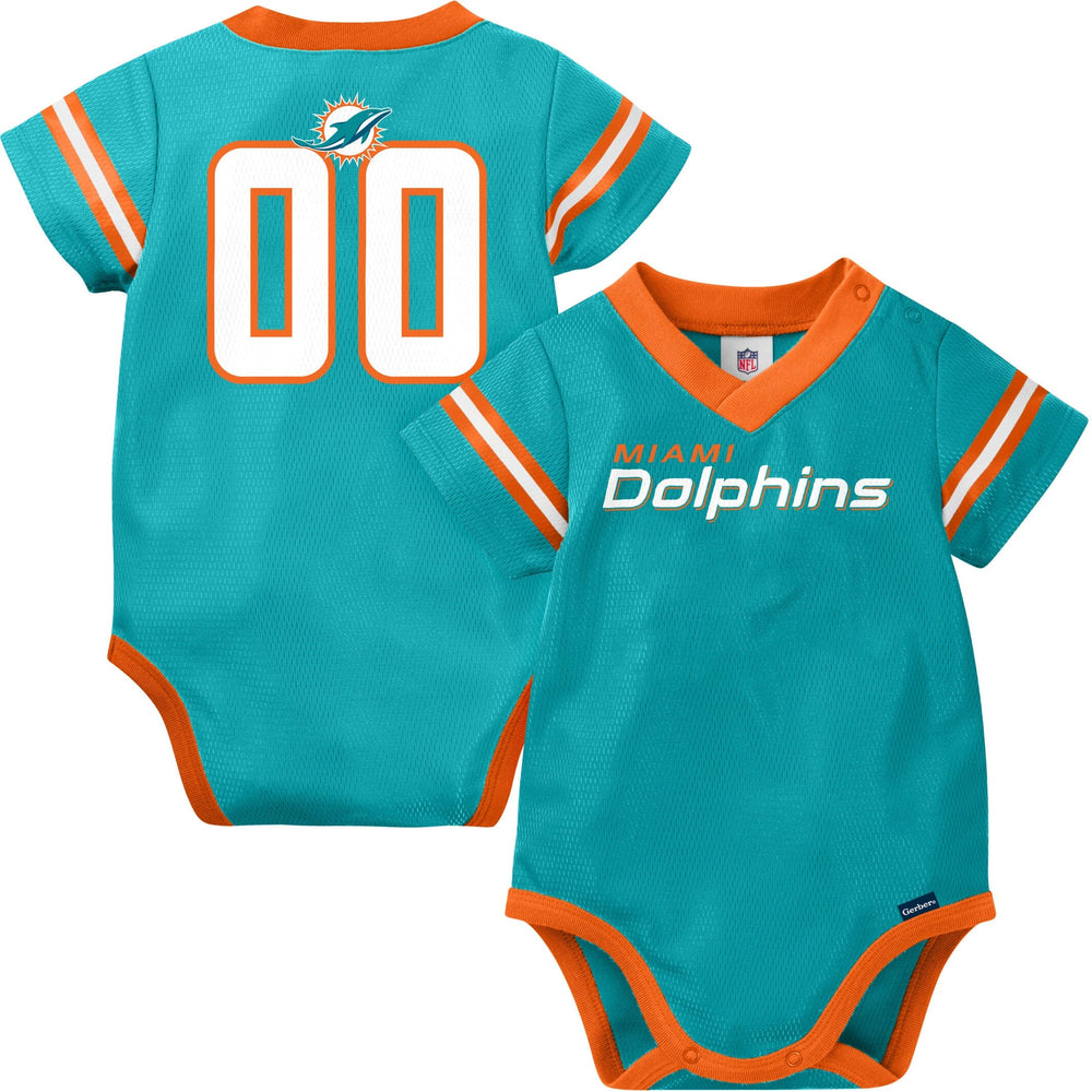 Baby Boys Dolphins Short Sleeve Jersey Bodysuit