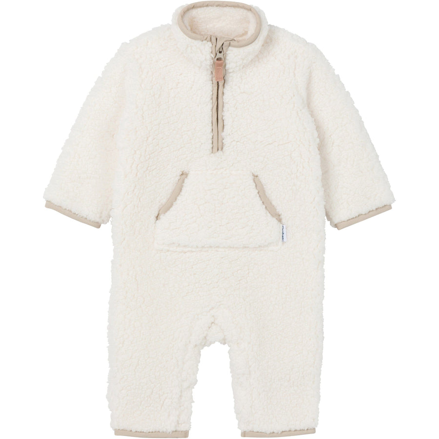 Baby Neutral Ivory Fleece Romper