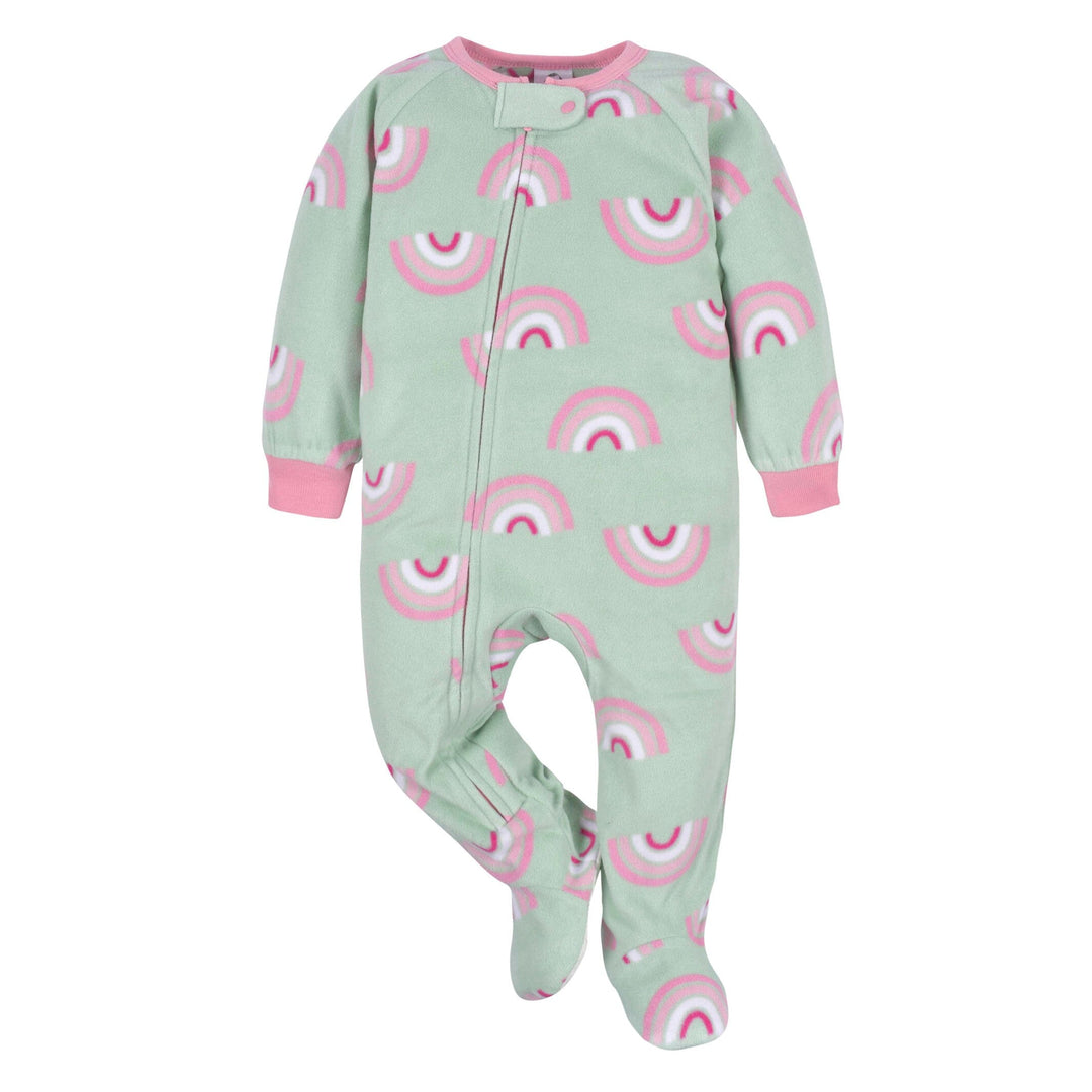 Baby Girls Rainbow Fleece Pajamas