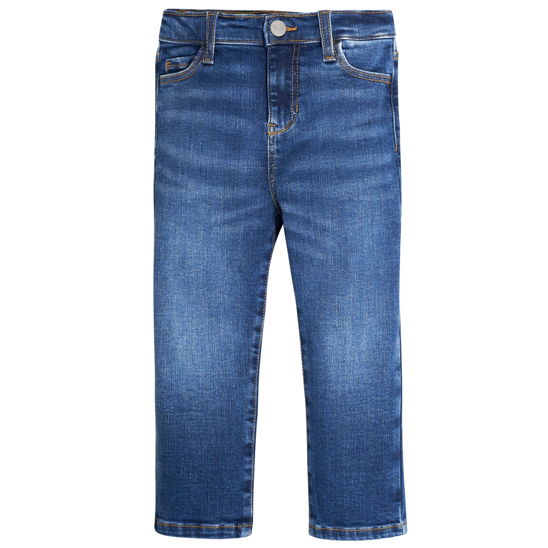 Infant and Toddler Neutral Blue Straight Fit Denim Jeans – Gerber