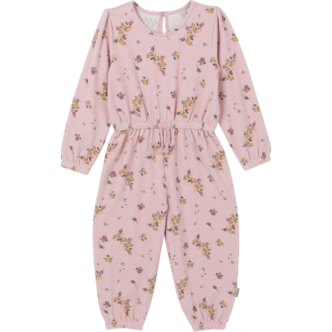 Toddler Girls Floral Hacci Jumpsuit