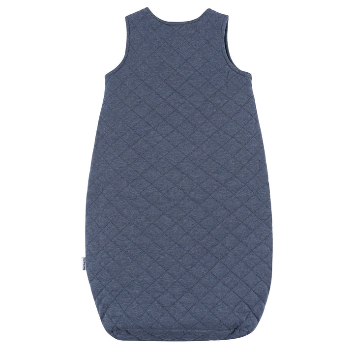 Baby Boys Navy Heather Quilted Wearable Blanket