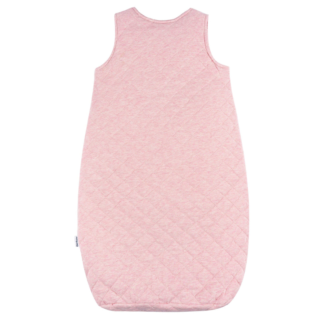 Baby Girls Pink Heather Quilted Wearable Blanket