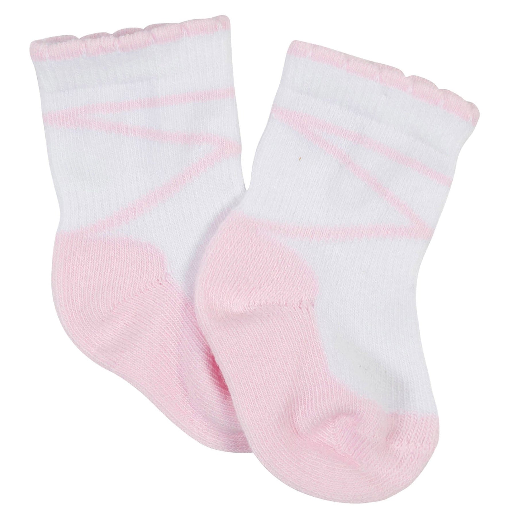 12-Pack Baby Girls Love, Floral, & Fairy Tale Wiggle-Proof™ Socks ...