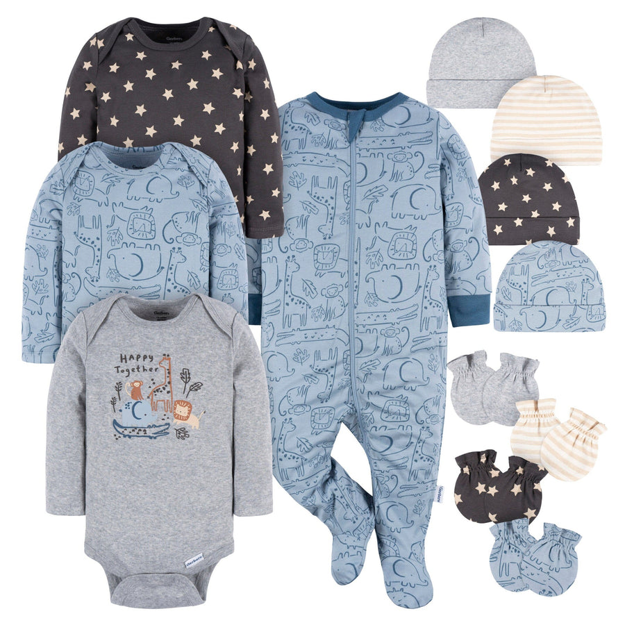 12-Piece Baby Boys Happy Together Gift Set