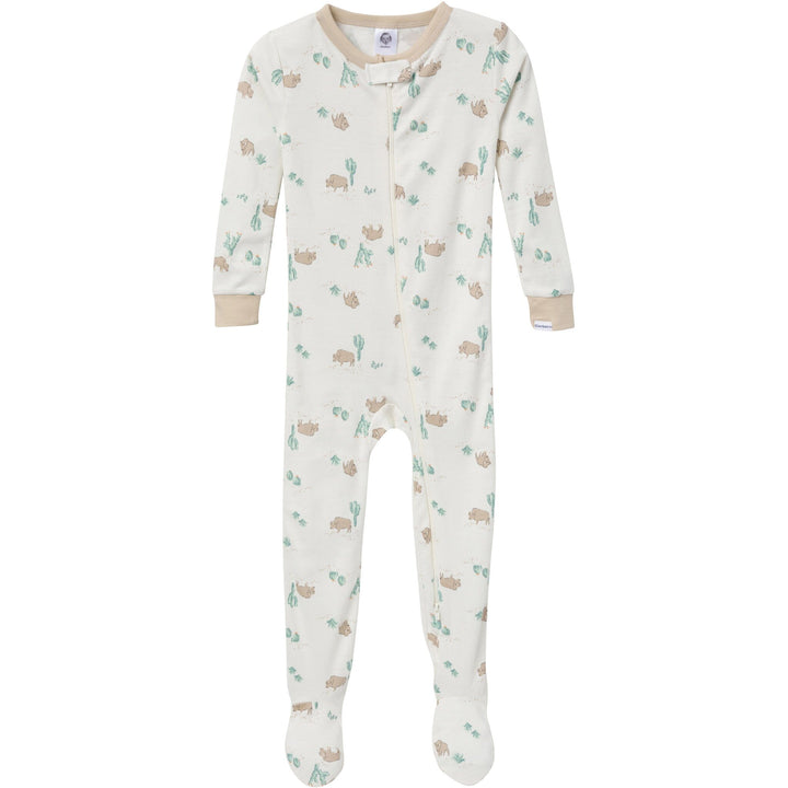 2-Pack Baby & Toddler Boys Desert Animals Snug Fit Footed Pajamas