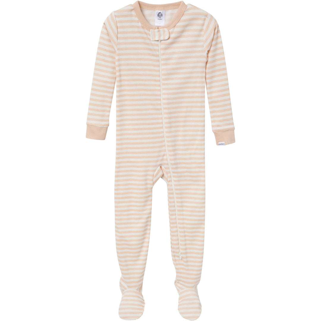 2-Pack Baby & Toddler Neutral Farm Snug Fit Footed Pajamas