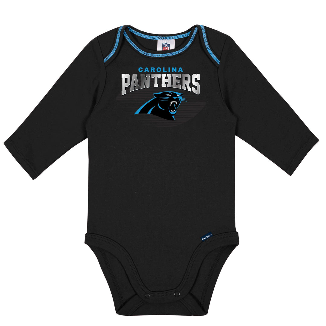 2-Pack Baby Boys Panthers Long Sleeve Bodysuits