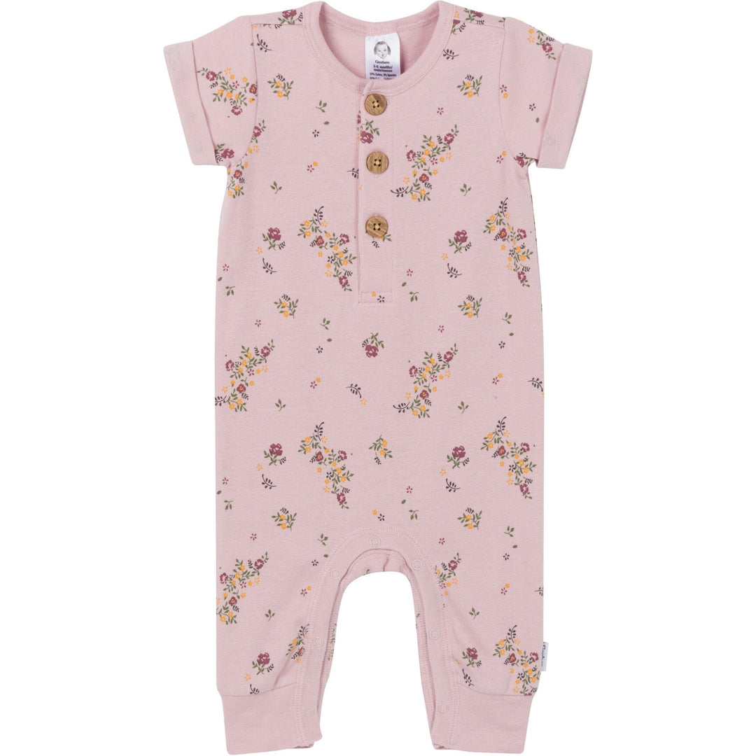 2-Pack Baby Girls Floral Romper