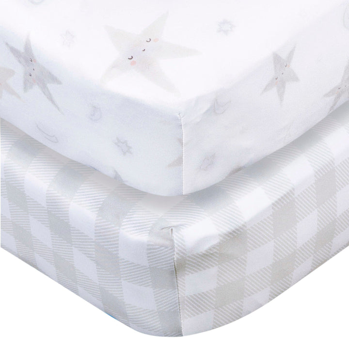 2-Pack Baby & Toddlerneutral Celestial Crib Sheet