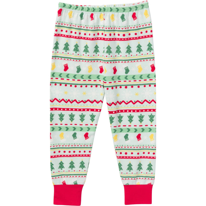 2-Piece Infant & Toddler Neutral Oh What Fun FairIsle Holiday Family Pajamas