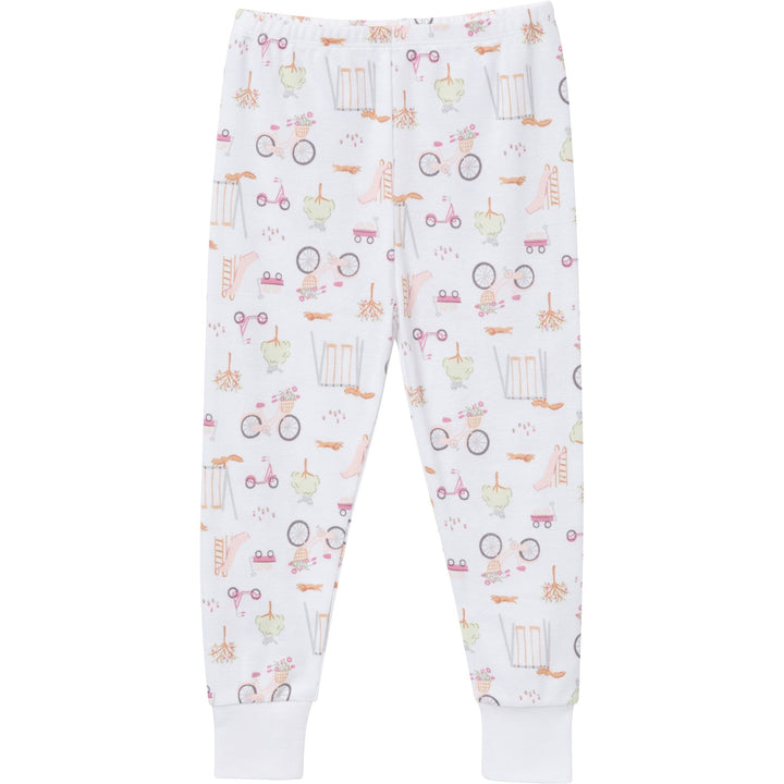 2-Piece Baby & Toddler Girls Playground Long Sleeve Pajama Set